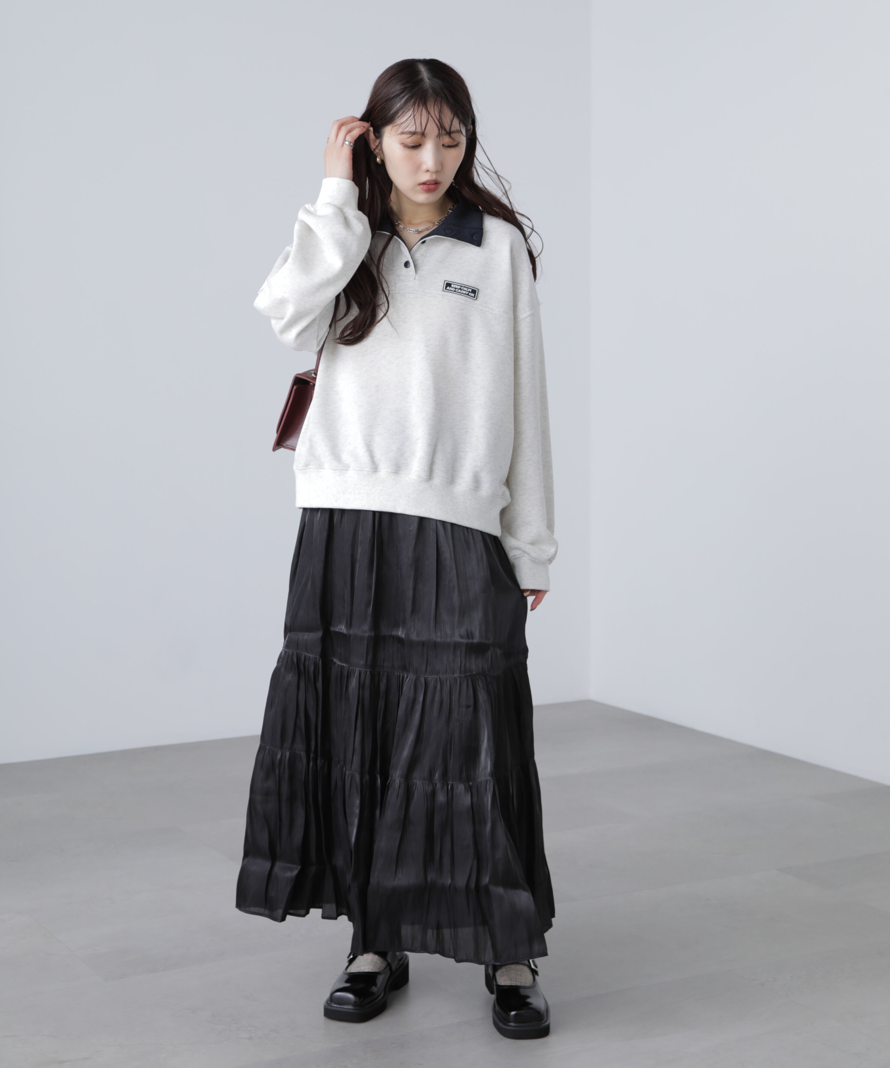  「シャイニーティアードスカート」|スカート|