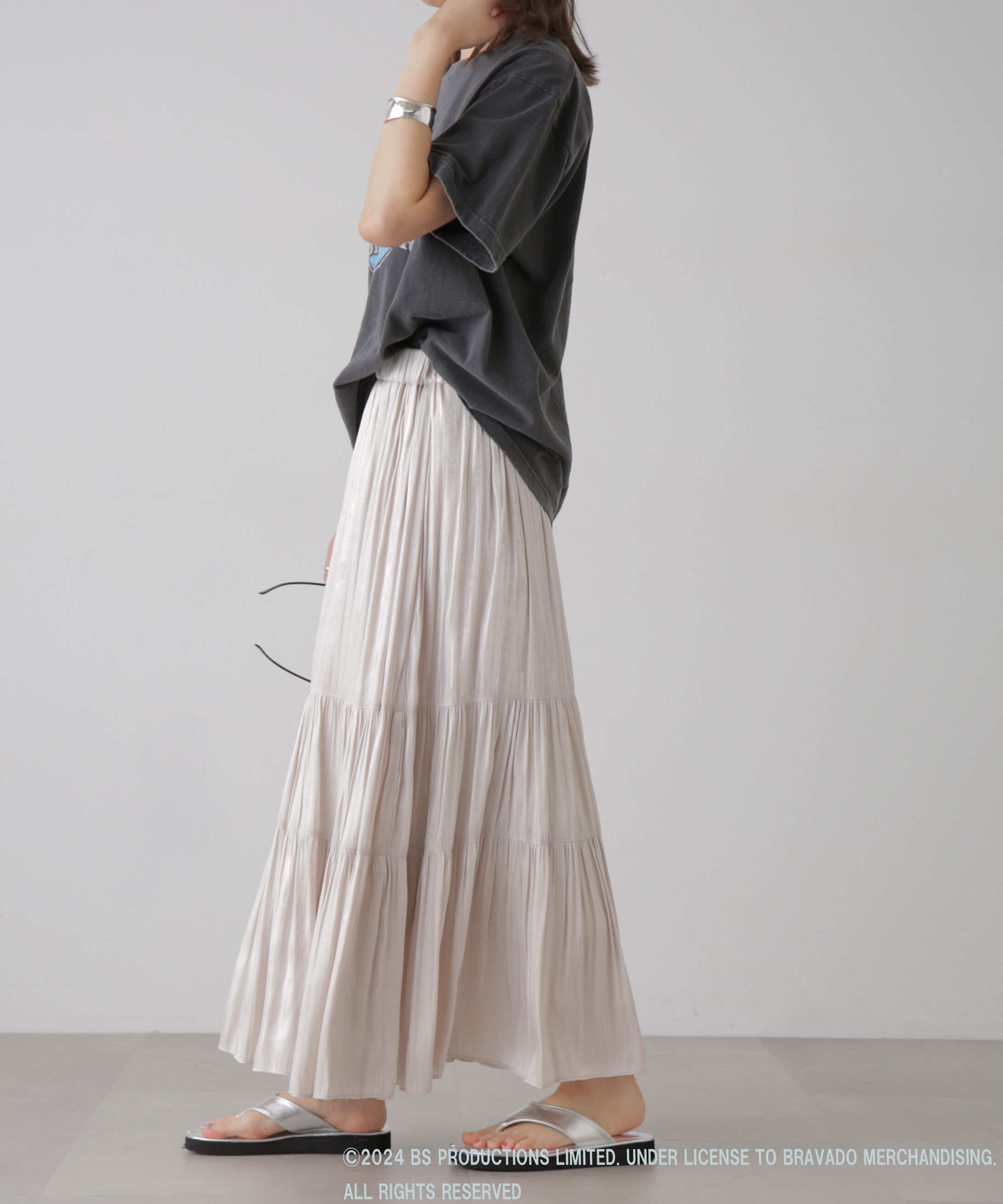  「シャイニーティアードスカート」|スカート|