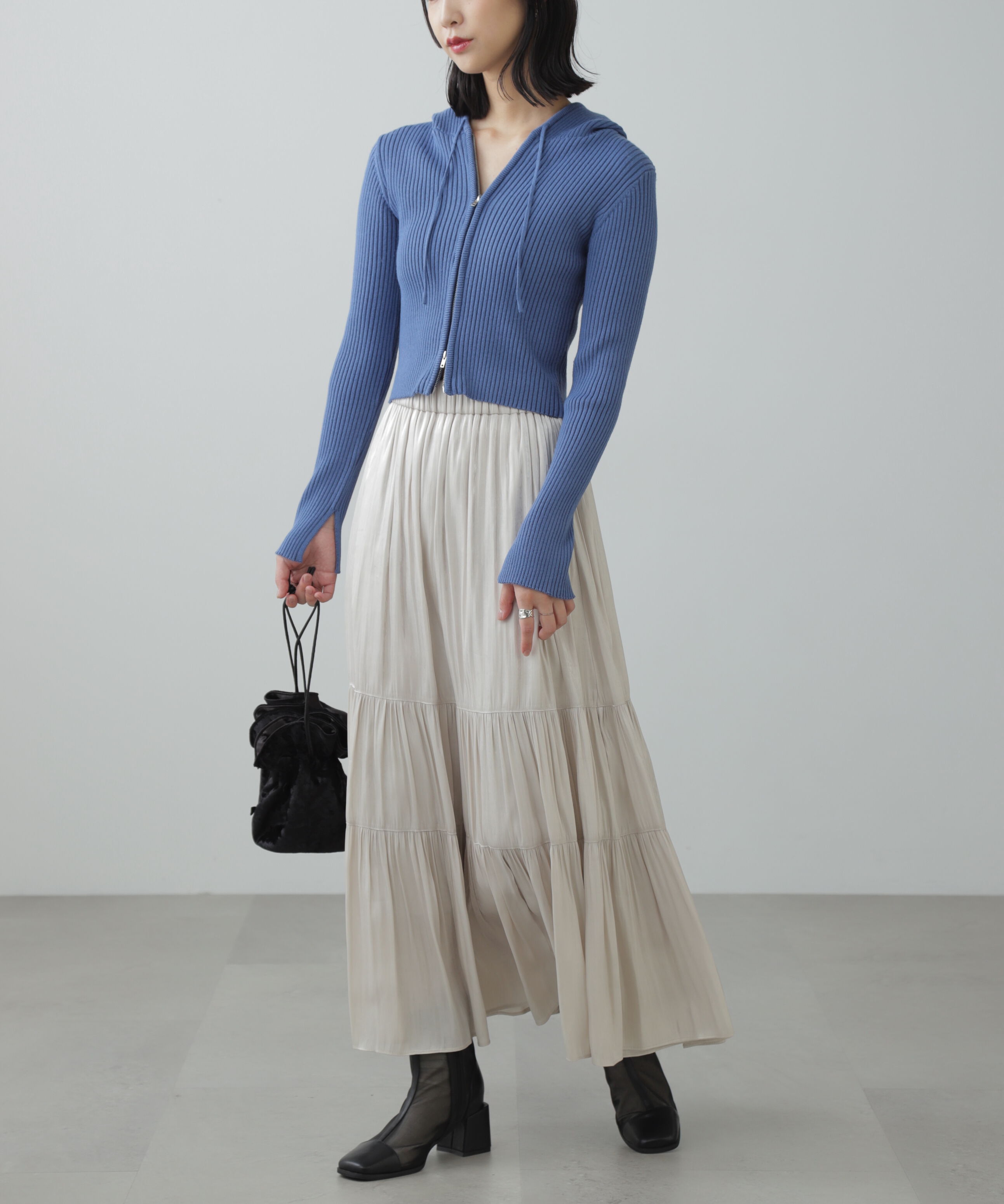  「シャイニーティアードスカート」|スカート|