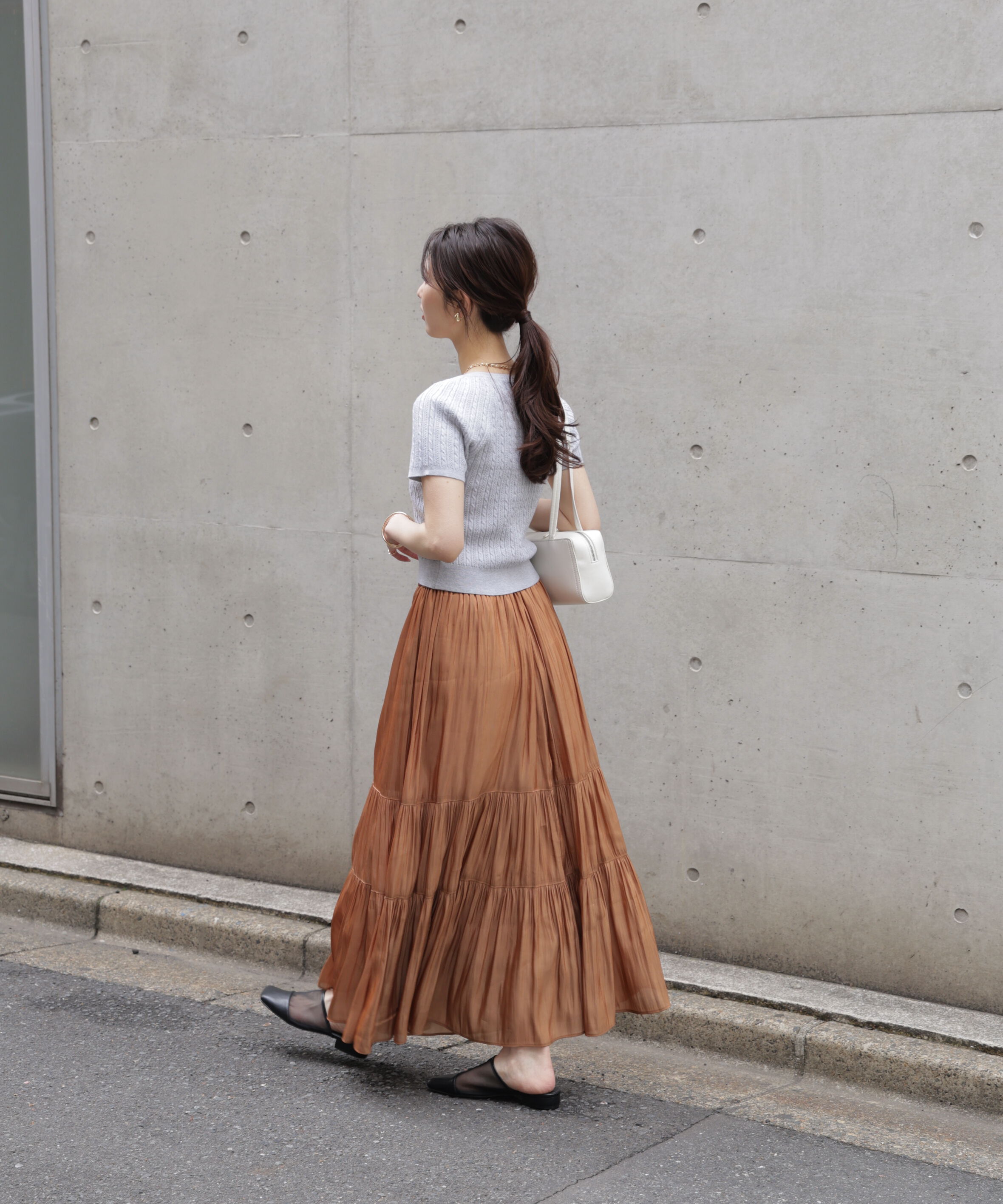  「シャイニーティアードスカート」|スカート|