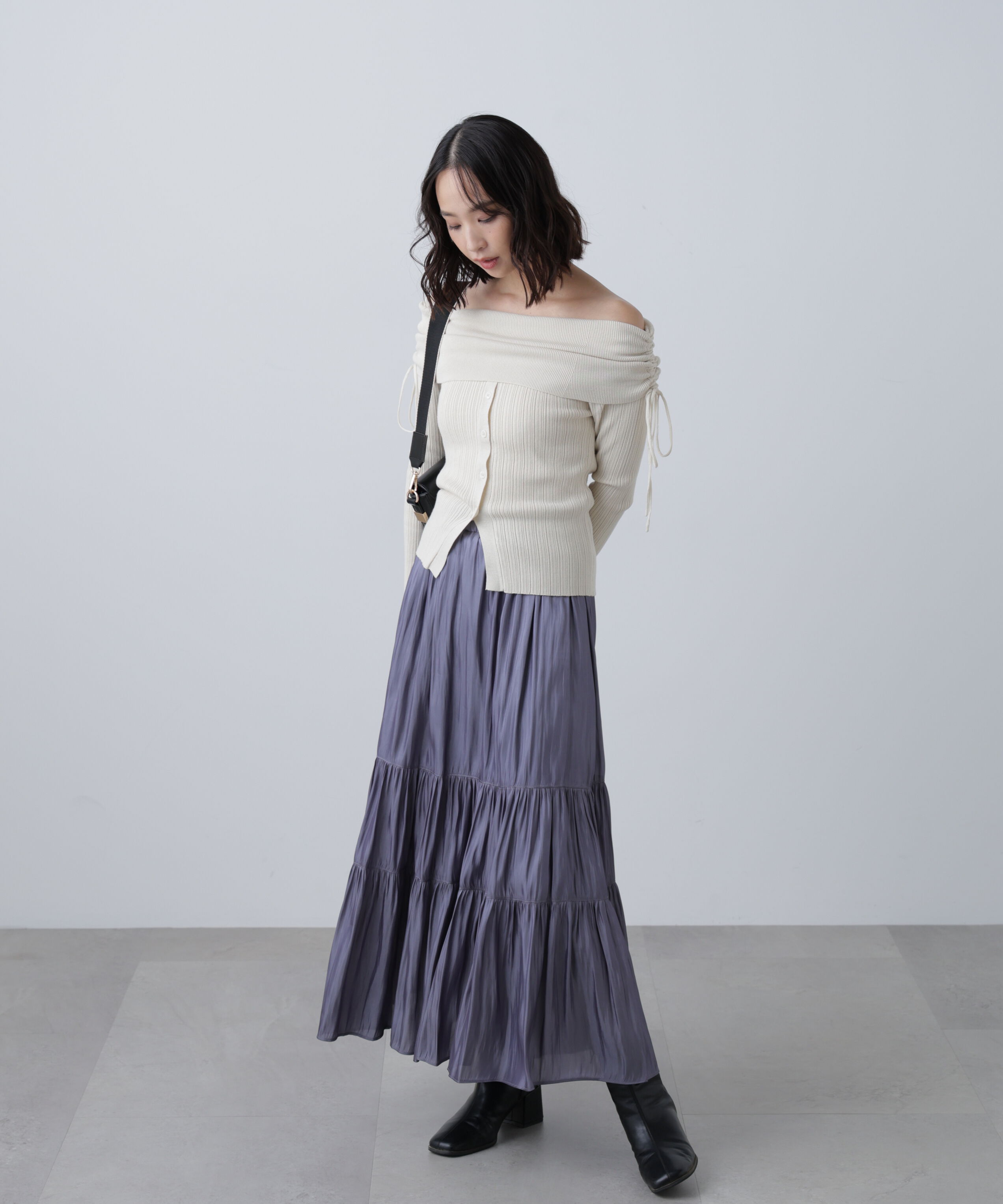  「シャイニーティアードスカート」|スカート|