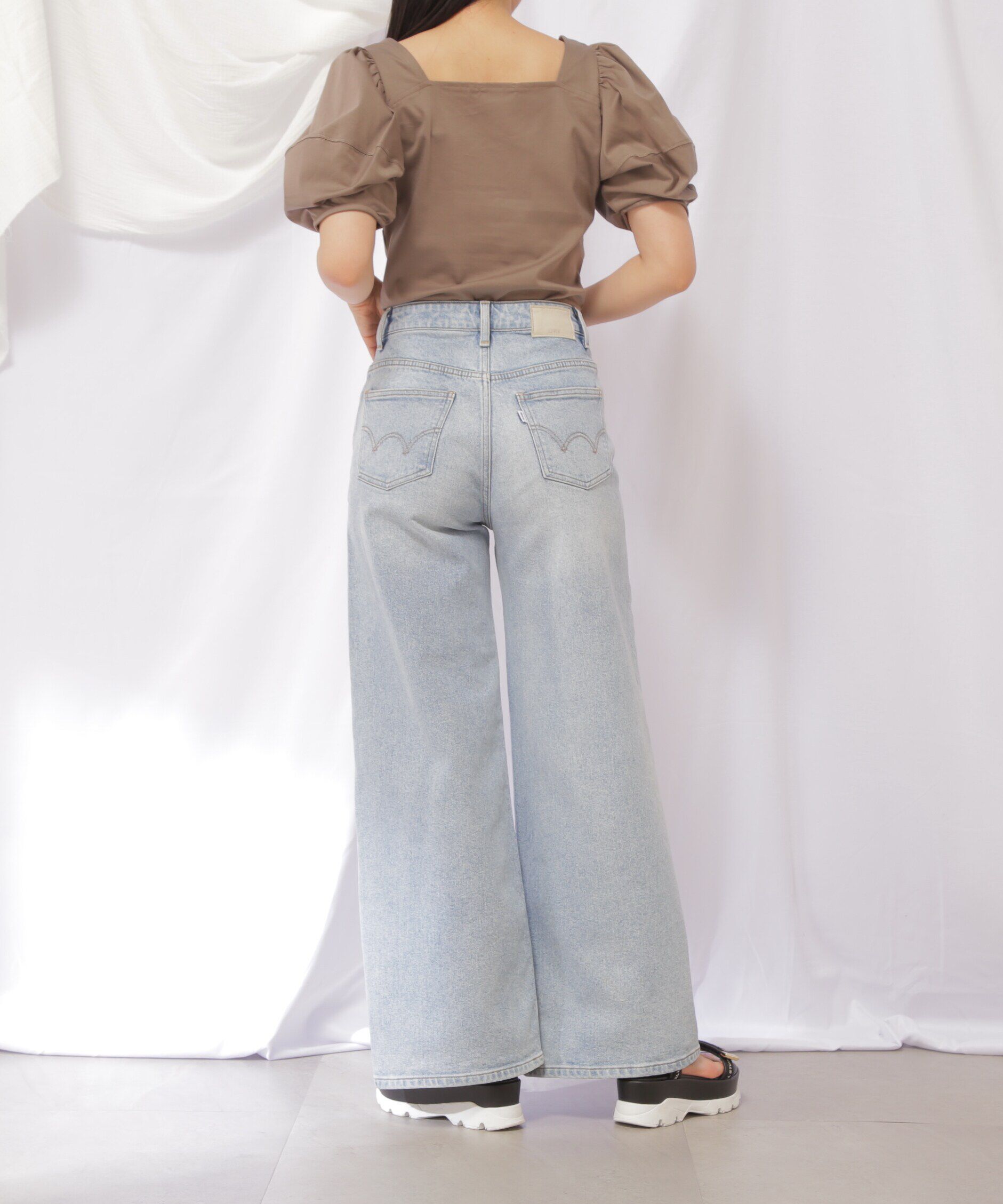  「EDWINコラボセミフレアデニムパンツ」|その他|