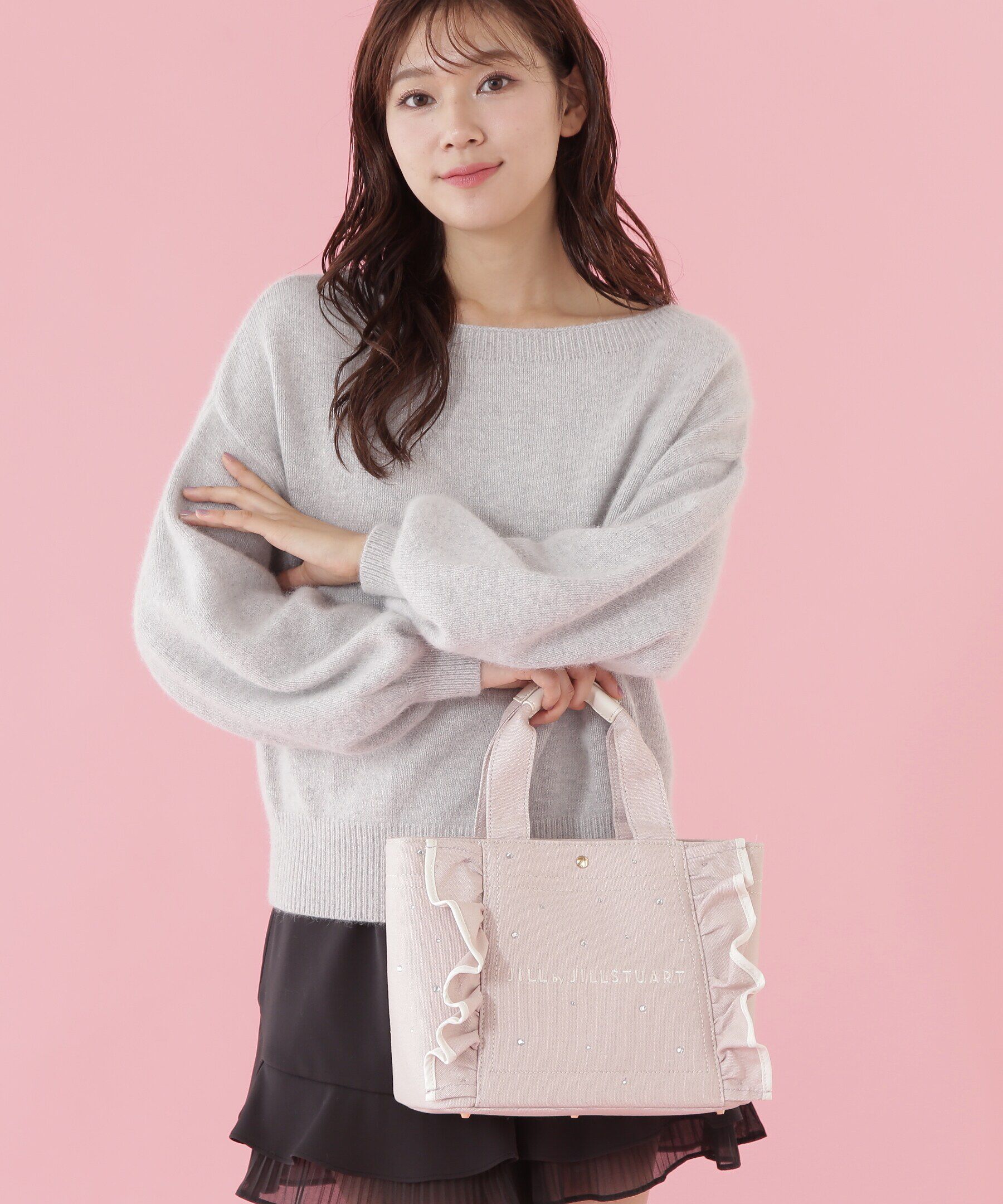  「WEB限定：ビジューフリルトート　」|その他|