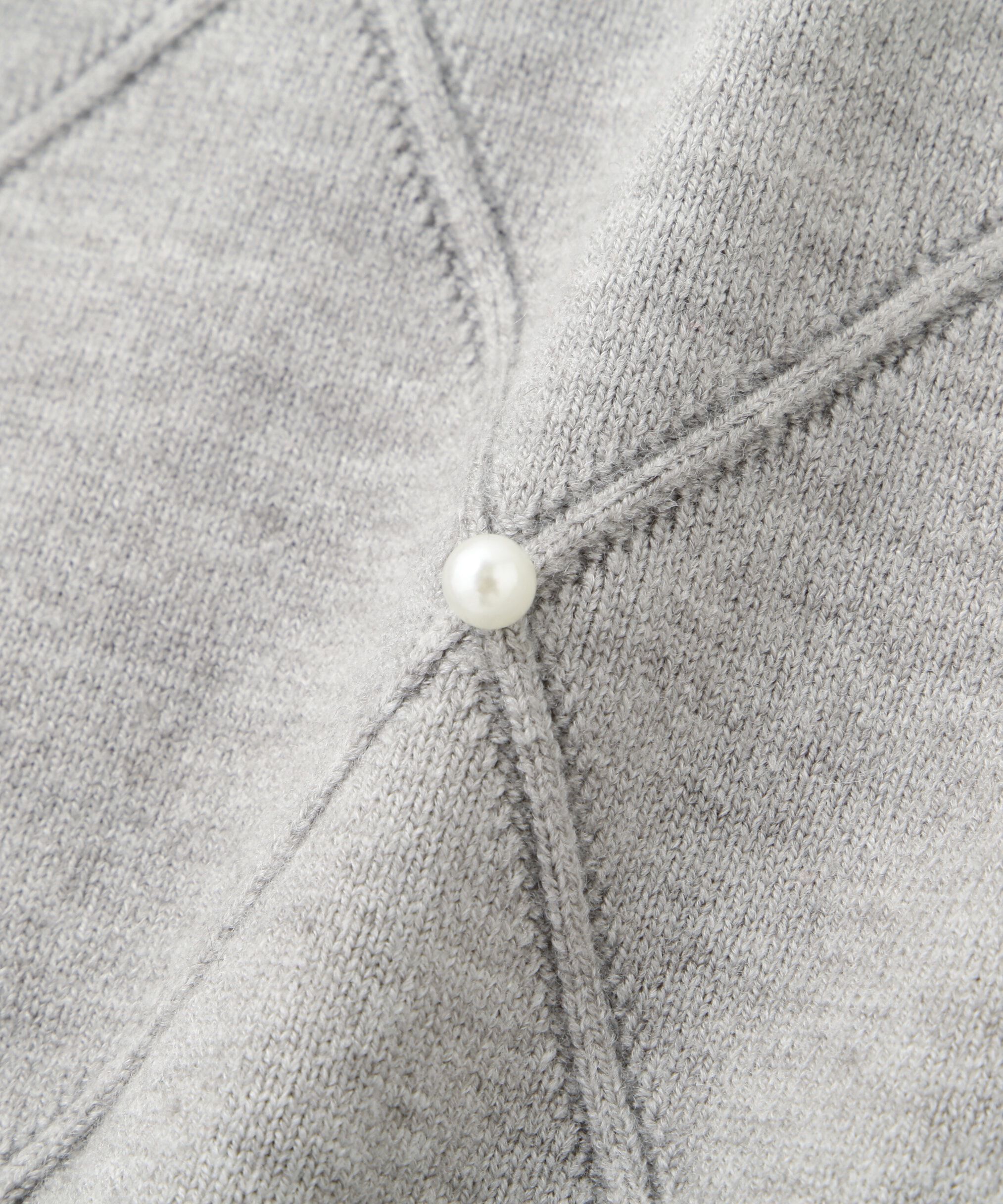  「ダイヤ柄ニットカーディガン」|ニット・セーター|