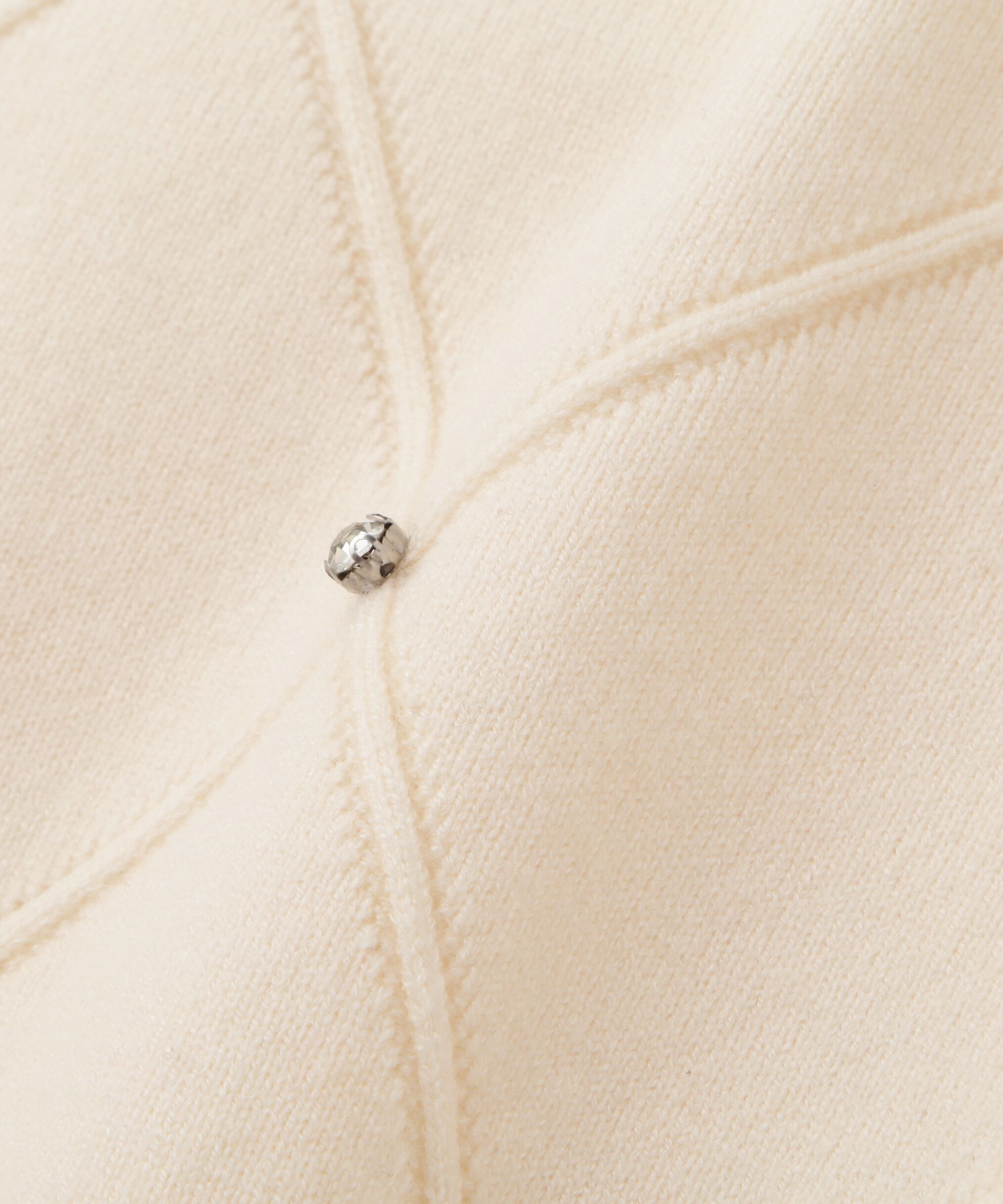  「ダイヤ柄ニットカーディガン」|ニット・セーター|