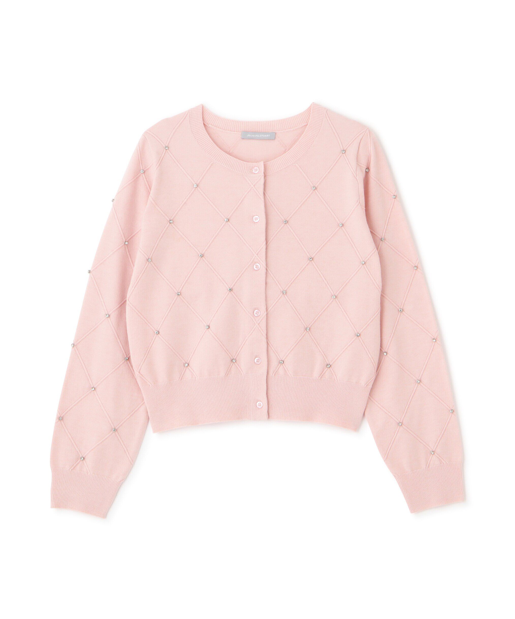  「ダイヤ柄ニットカーディガン」|ニット・セーター|