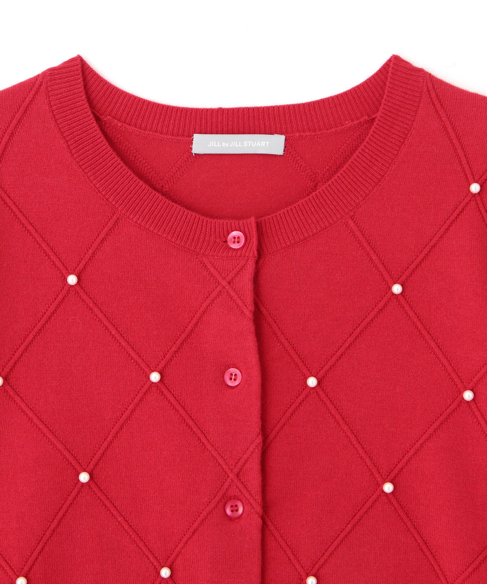  「ダイヤ柄ニットカーディガン」|ニット・セーター|