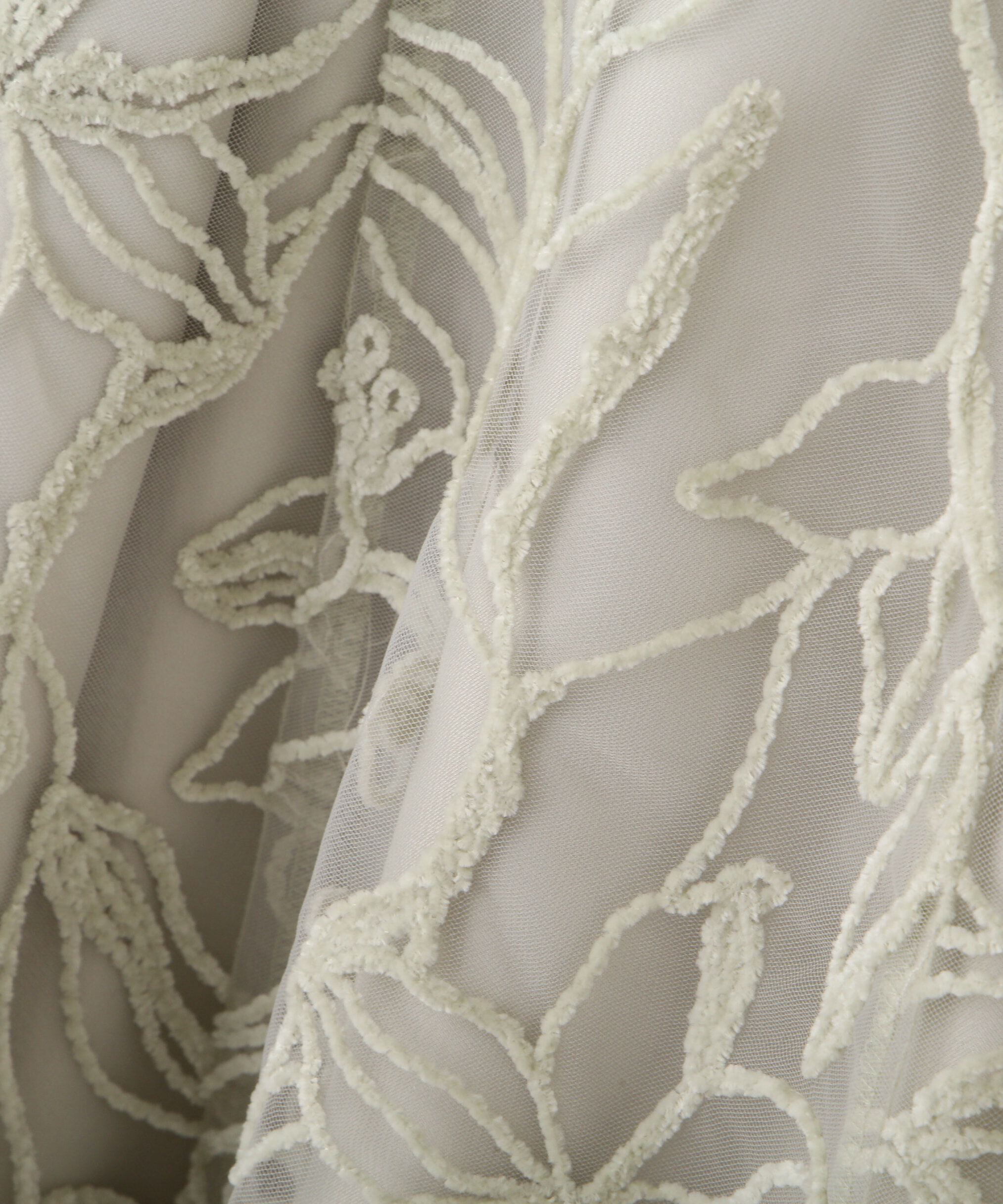  「フラワーモール刺繍スカート」|スカート|