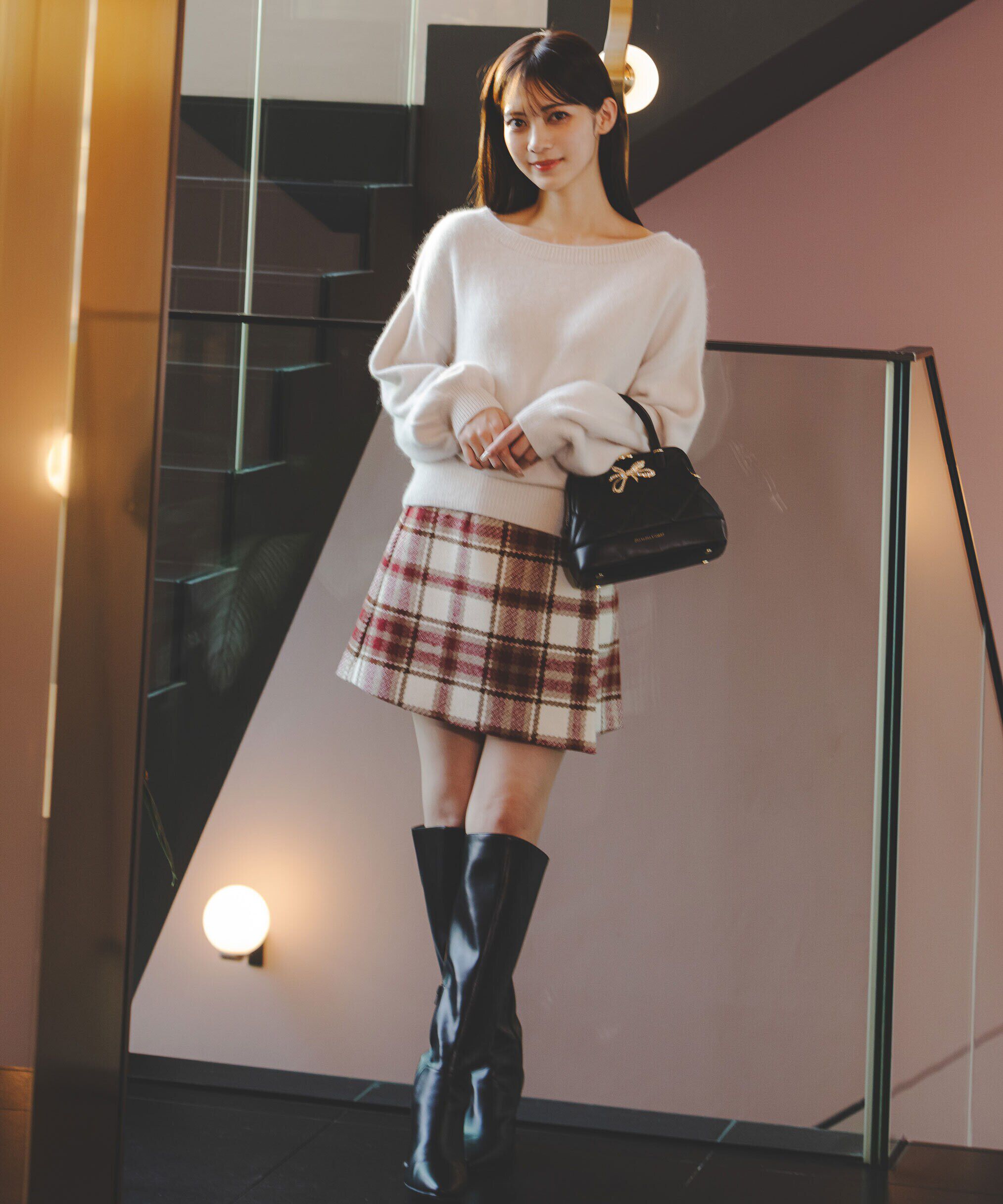  「エアリーウールオフショルダーニット」|ニット・セーター|