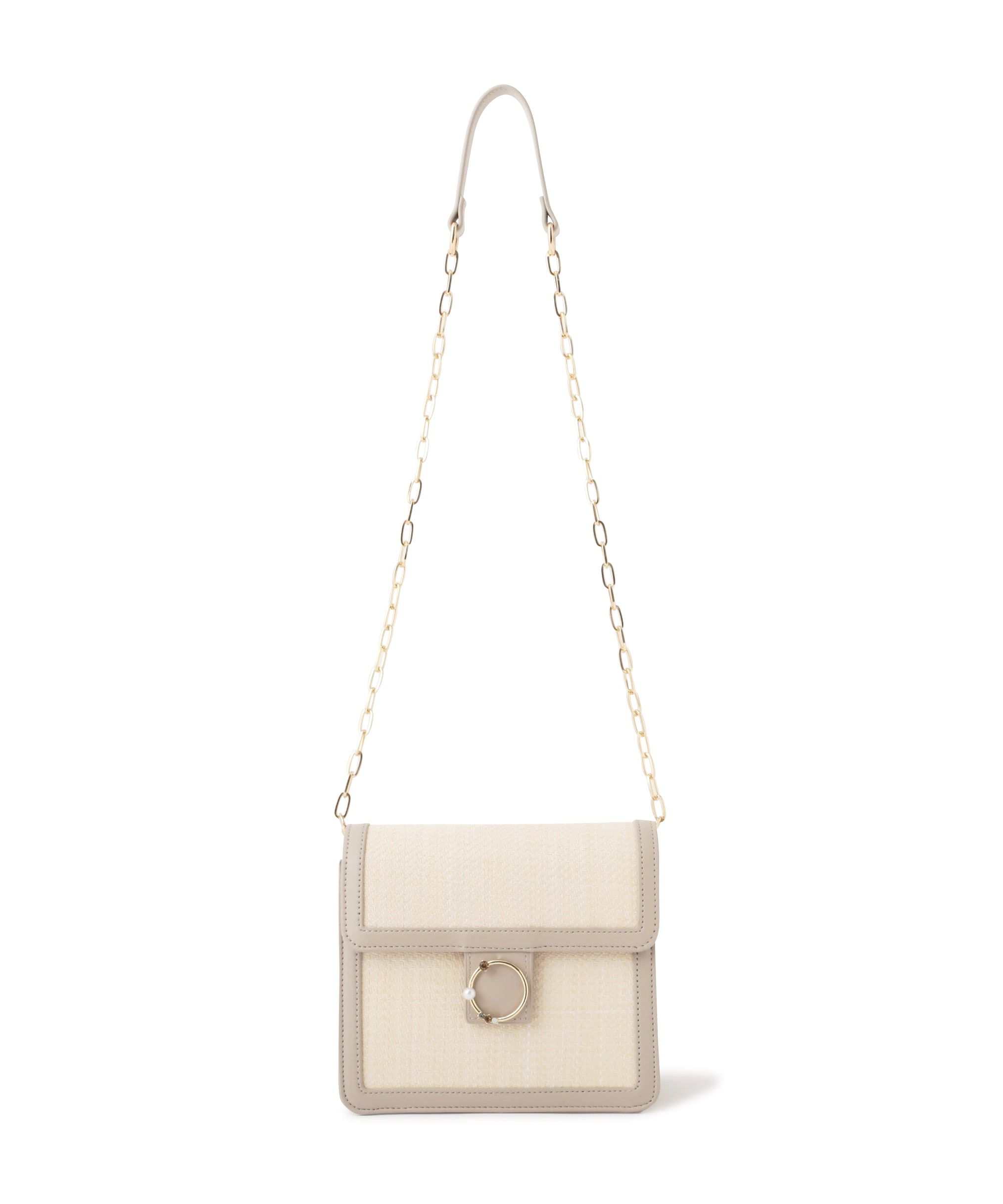 PROPORTION BODY DRESSING「キラリングミニショルダーバッグ」|その他|ベージュ