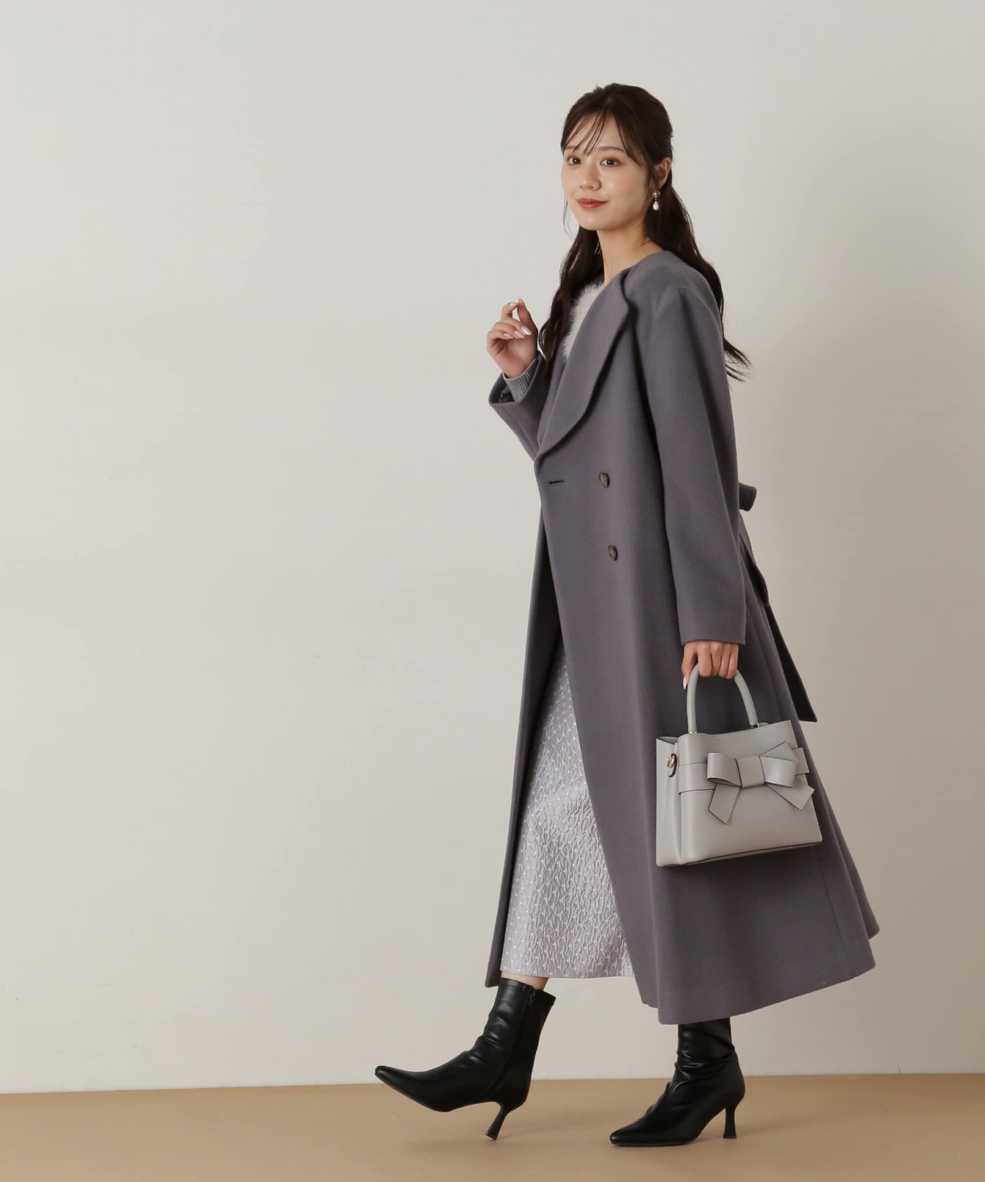 PROPORTION BODY DRESSING「ガウンロングコート　24AW」|その他|チャコール2