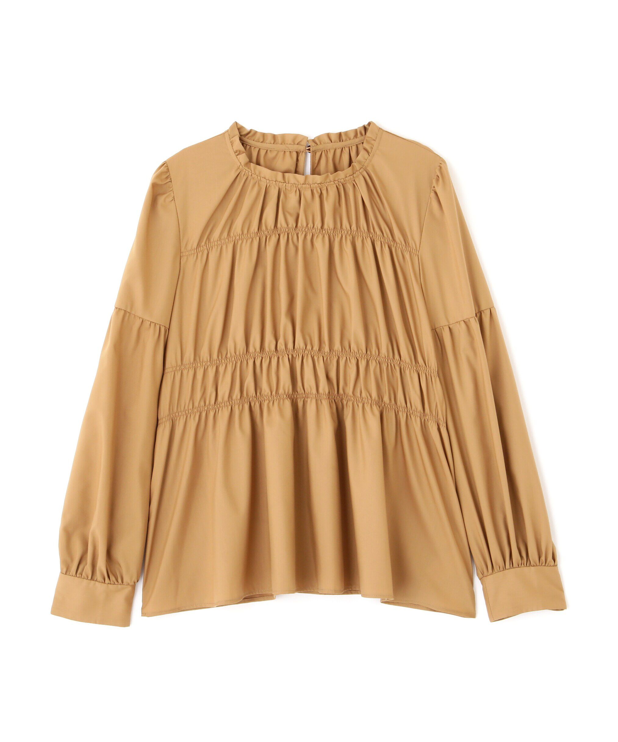 PROPORTION BODY DRESSING「シャーリングチュニックブラウス24AW」|シャツ・ブラウス|