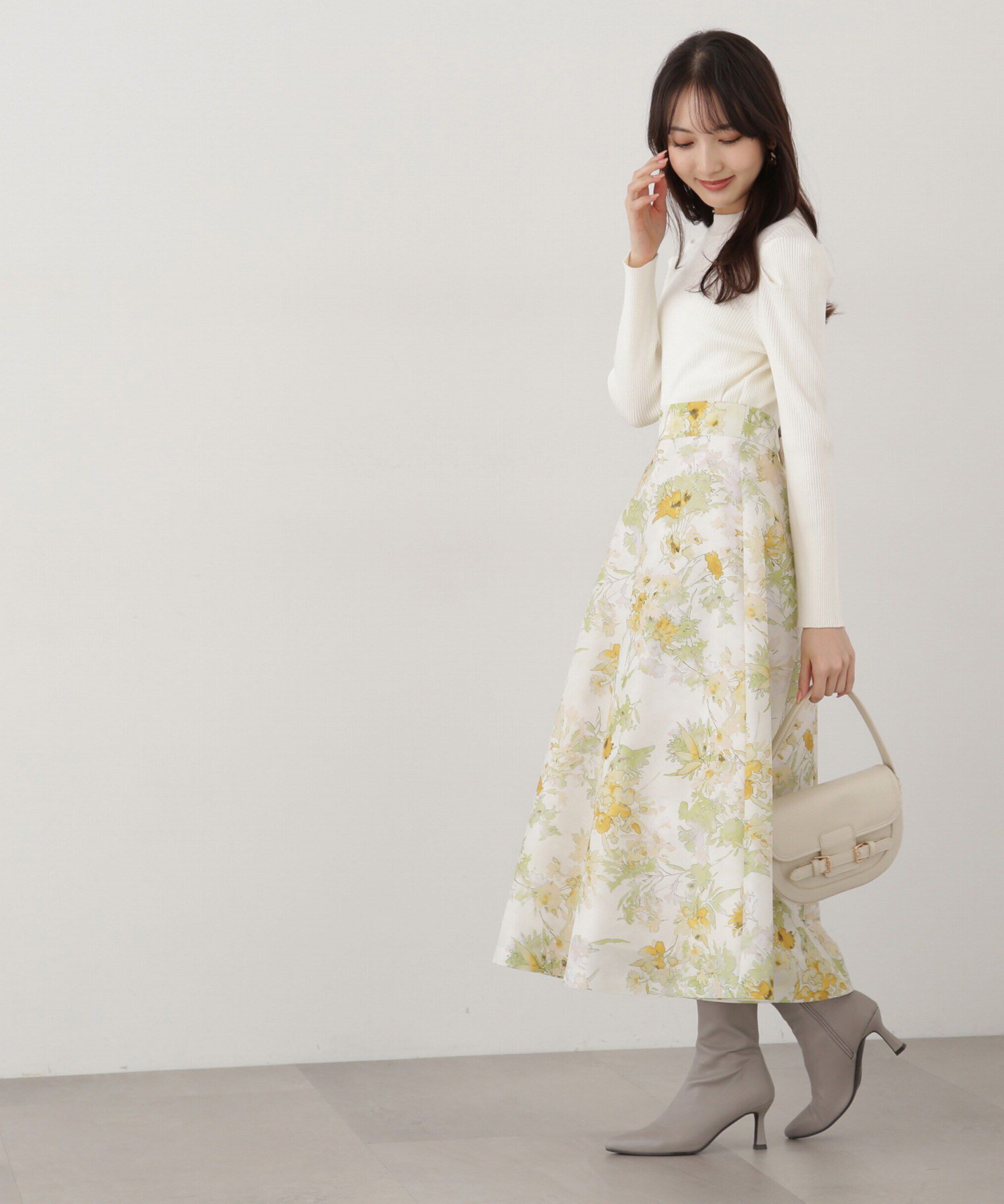 PROPORTION BODY DRESSING「オーガンシアーフラワースカート」|スカート|