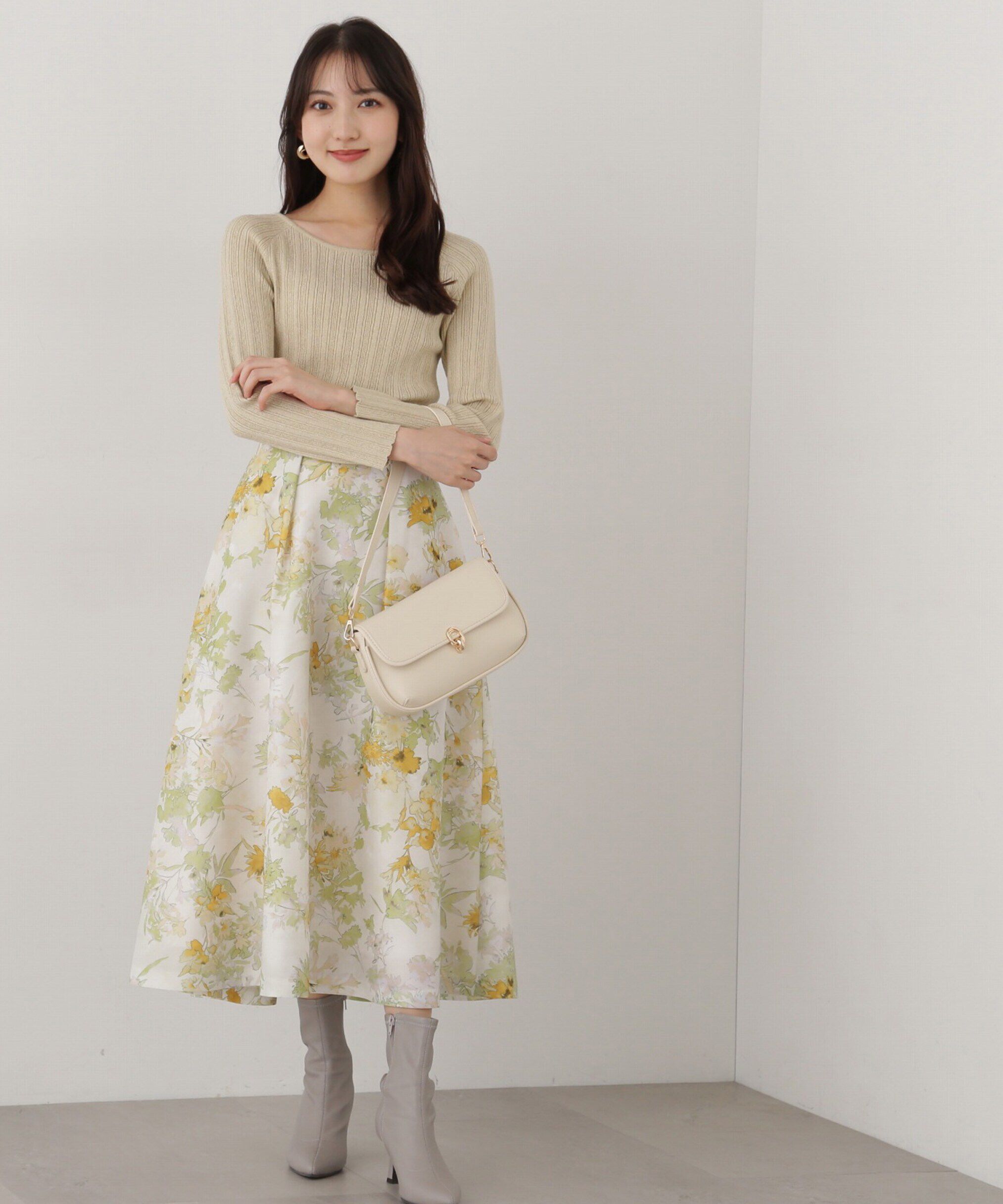 PROPORTION BODY DRESSING「オーガンシアーフラワースカート」|スカート|