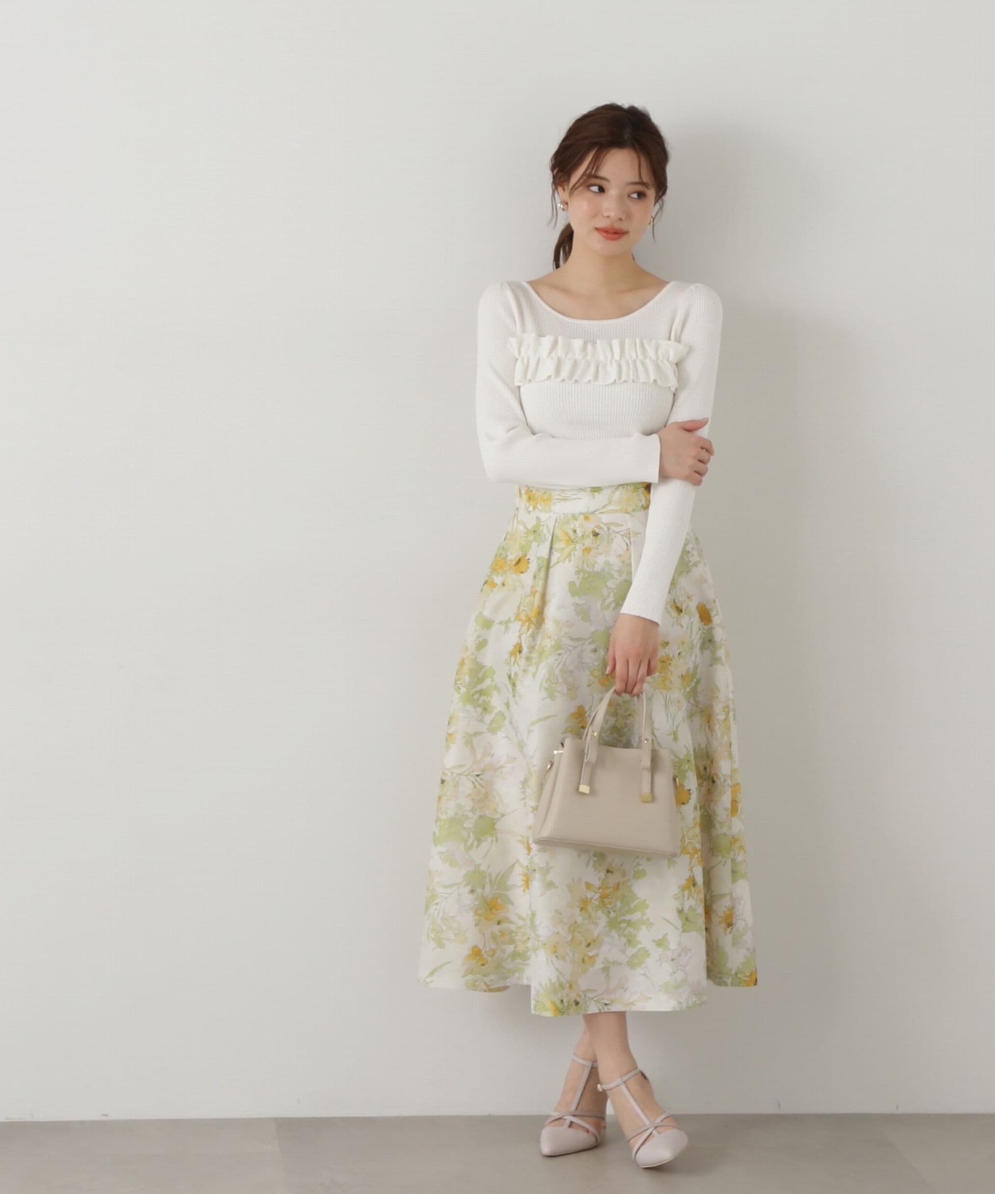 PROPORTION BODY DRESSING「オーガンシアーフラワースカート」|スカート|