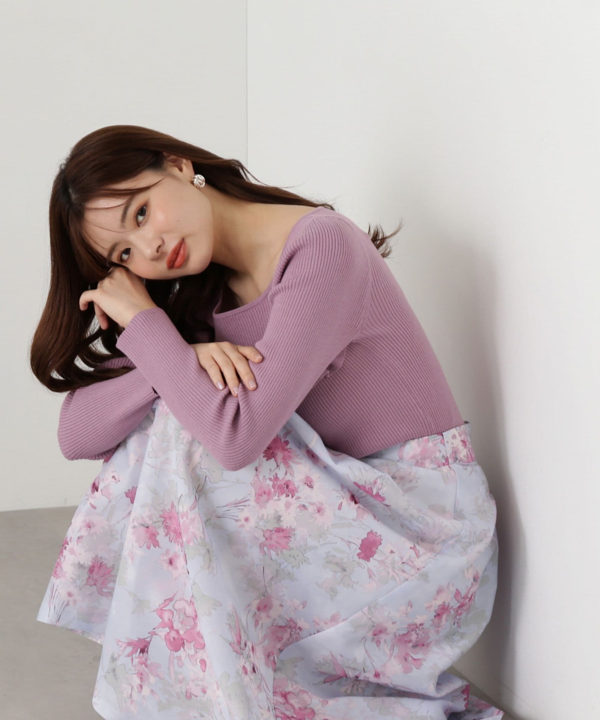 PROPORTION BODY DRESSING「オーガンシアーフラワースカート」|スカート|ピンク