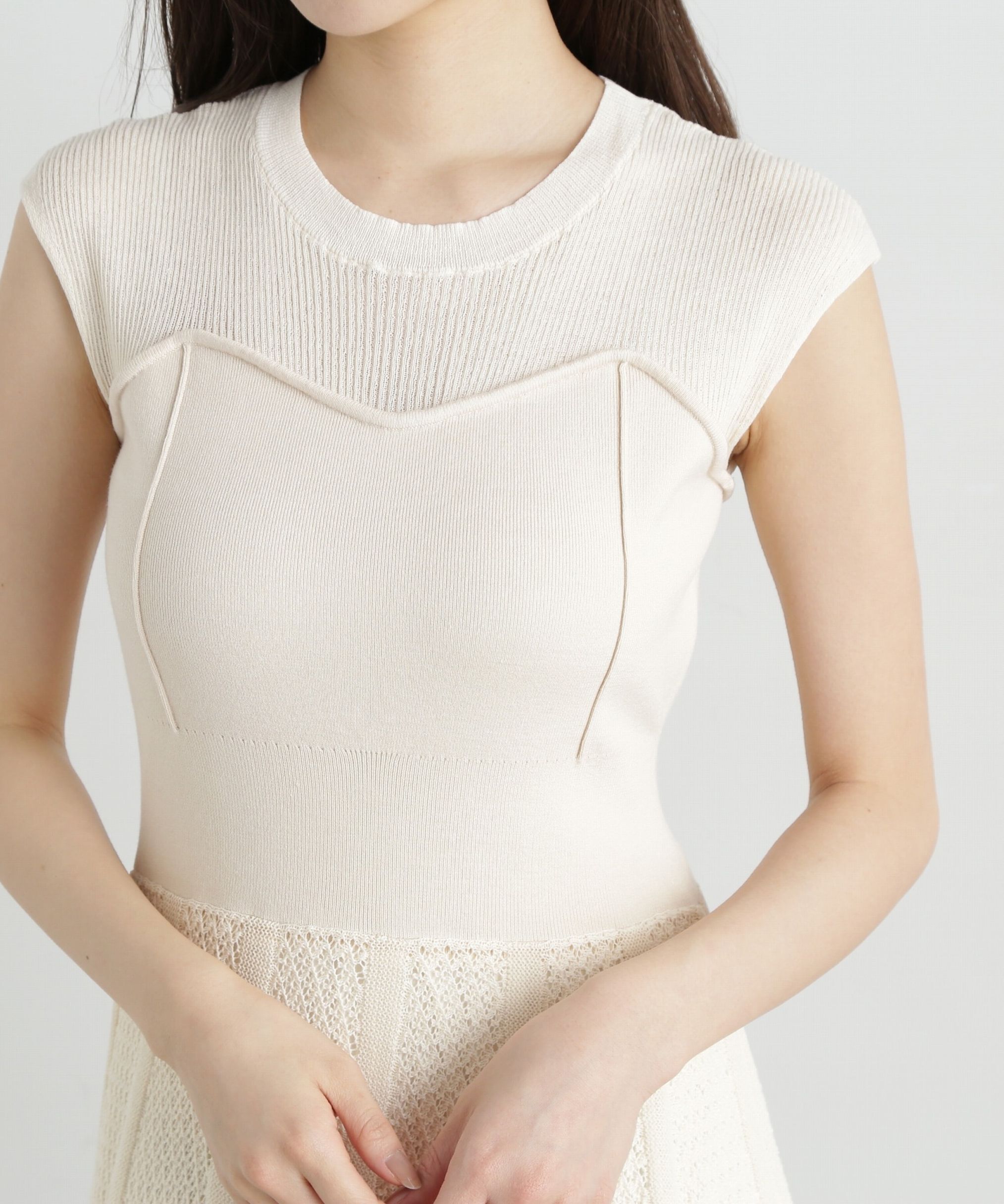 PROPORTION BODY DRESSING「柄編みニットワンピース」|ワンピース|