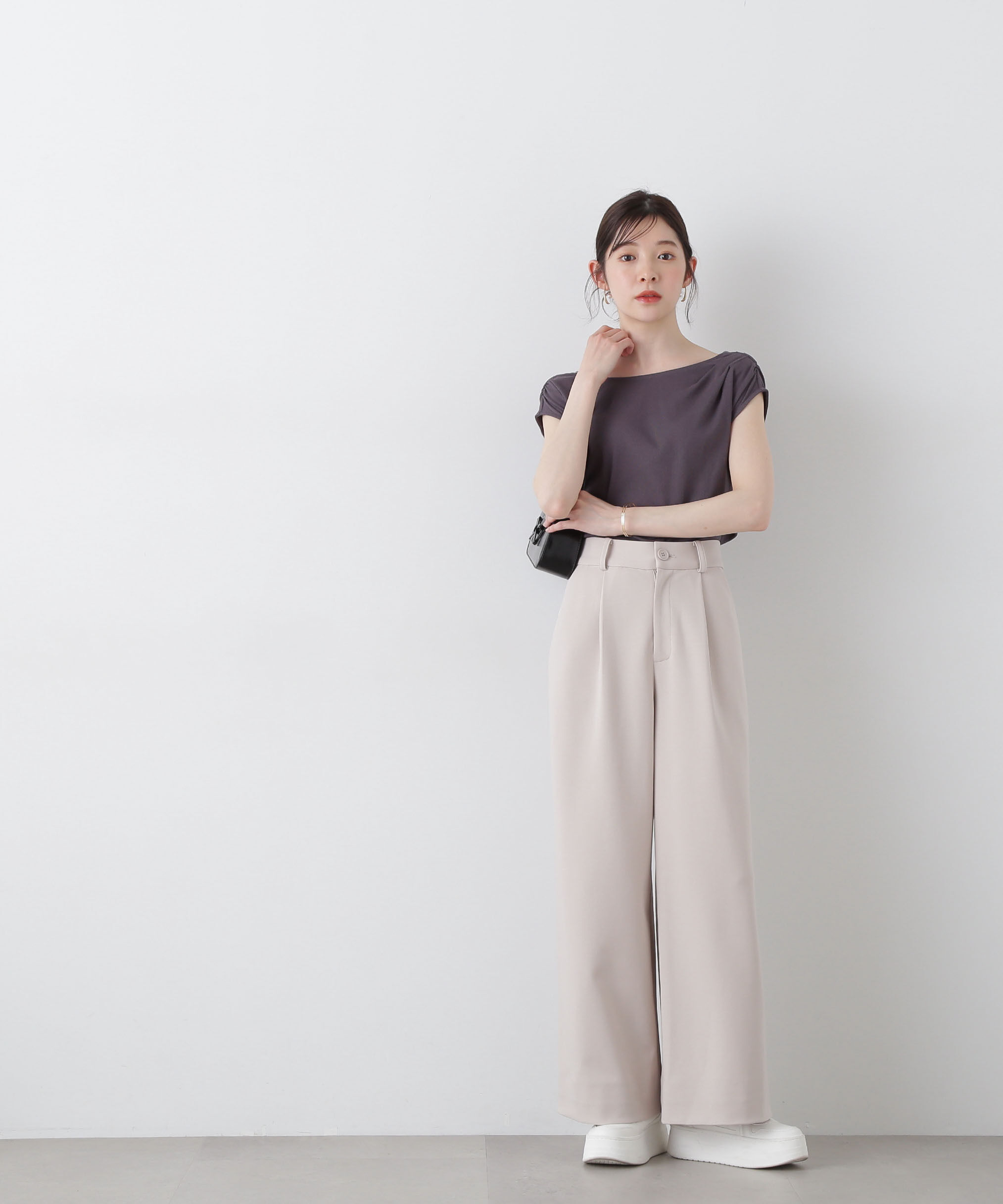 PROPORTION BODY DRESSING「前後2wayアシメテレコ」|Tシャツ・カットソー|