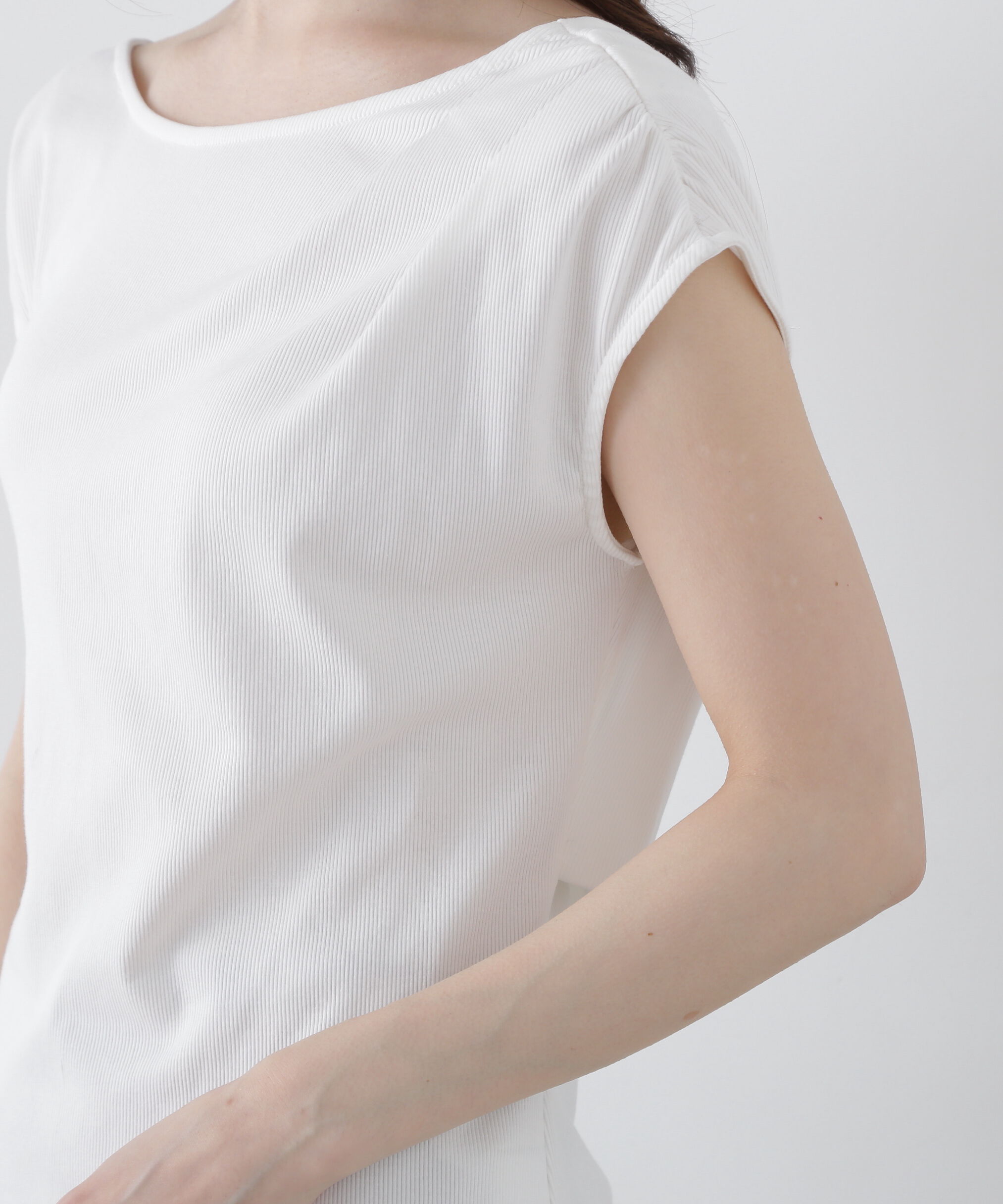 PROPORTION BODY DRESSING「前後2wayアシメテレコ」|Tシャツ・カットソー|