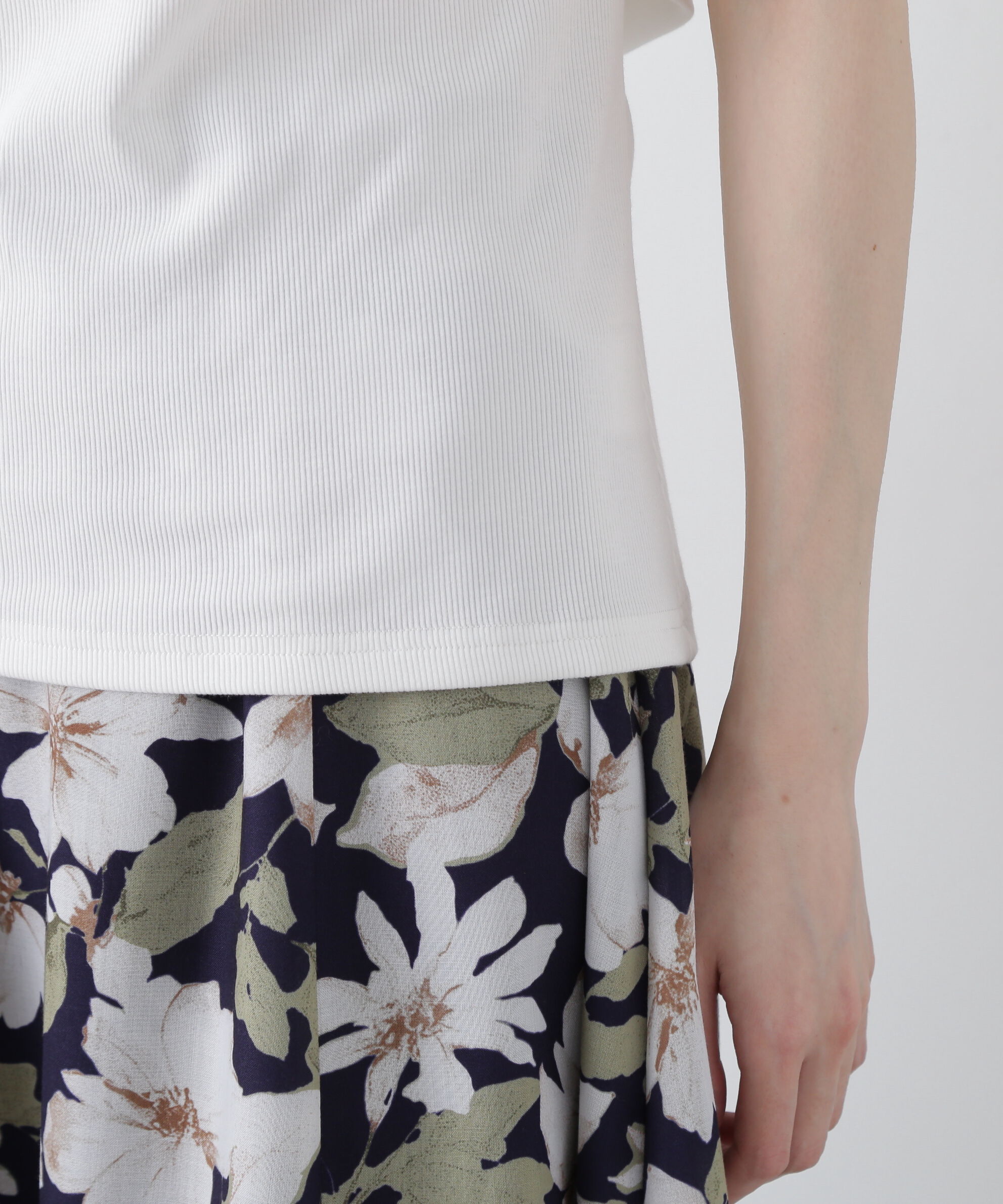 PROPORTION BODY DRESSING「前後2wayアシメテレコ」|Tシャツ・カットソー|