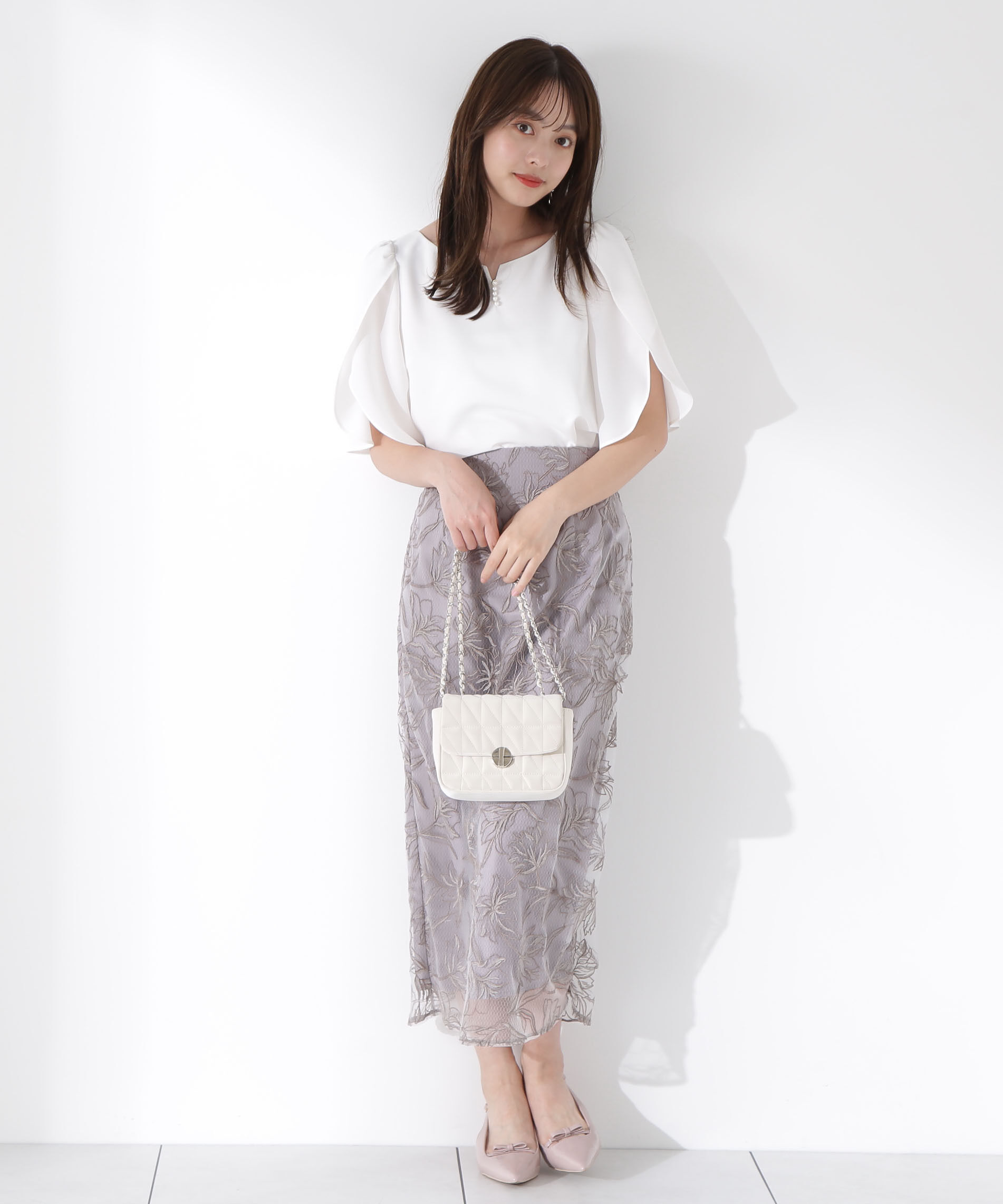 PROPORTION BODY DRESSING「ビジューフレアスリーブブラウス」|シャツ・ブラウス|