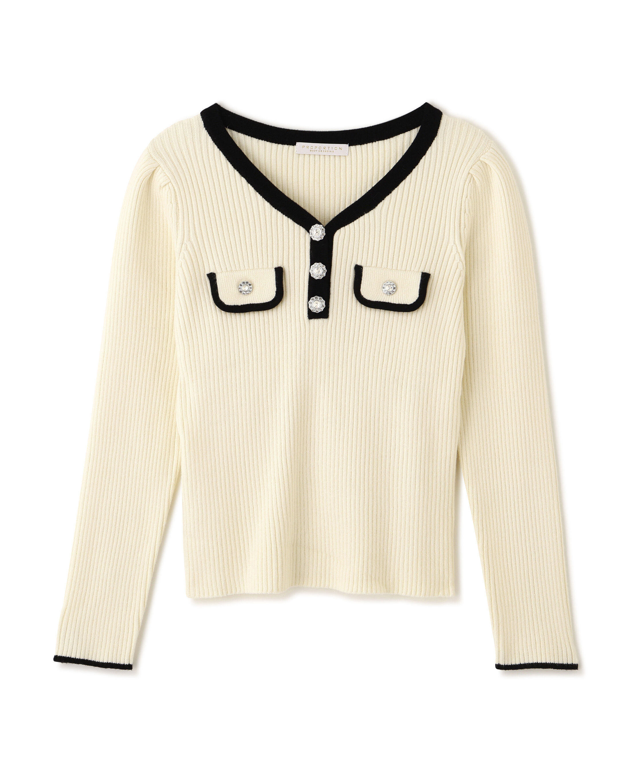 PROPORTION BODY DRESSING「＜ウォッシャブル＞フラップポケット付きニット」|ニット・セーター|