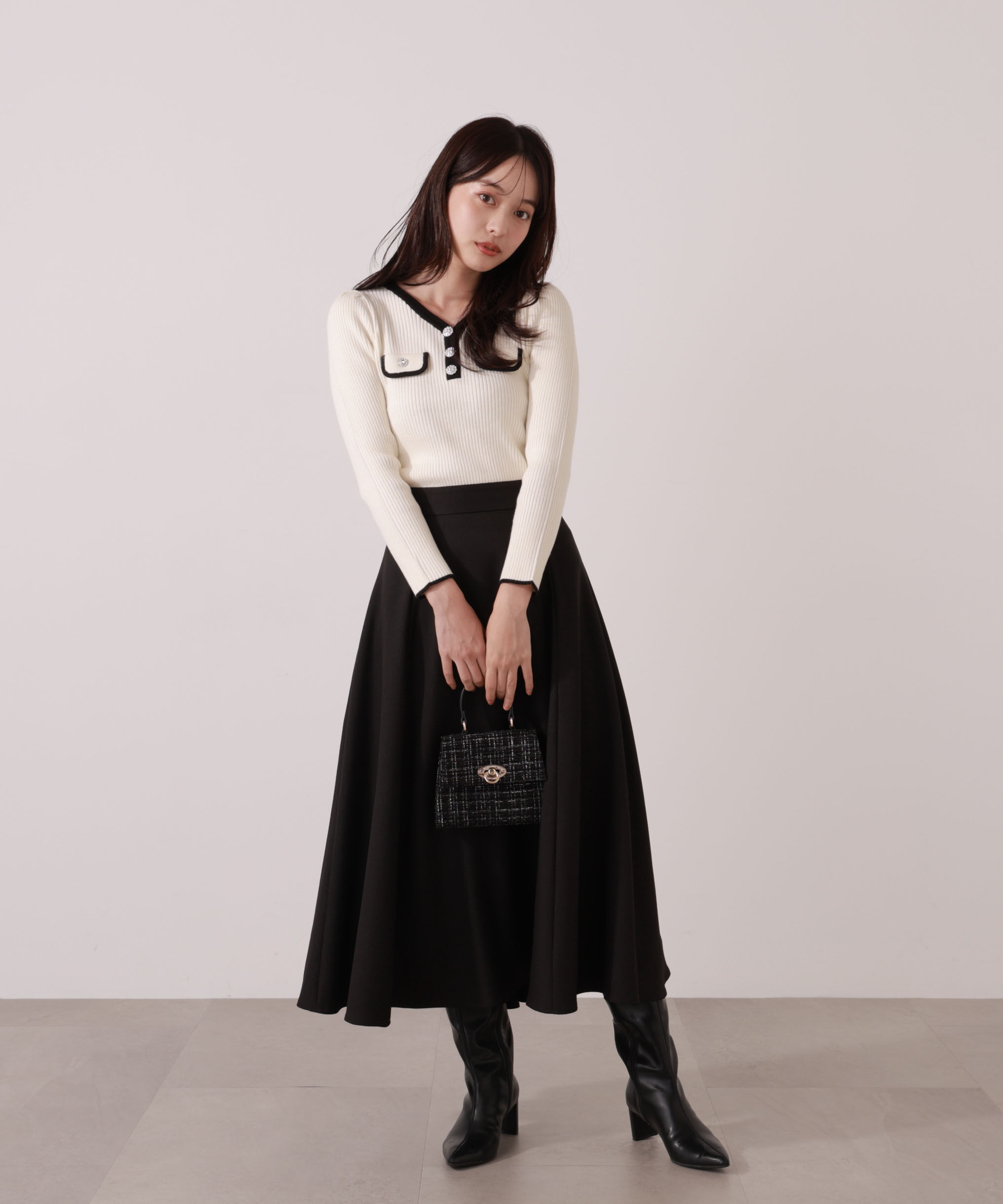 PROPORTION BODY DRESSING「＜ウォッシャブル＞フラップポケット付きニット」|ニット・セーター|