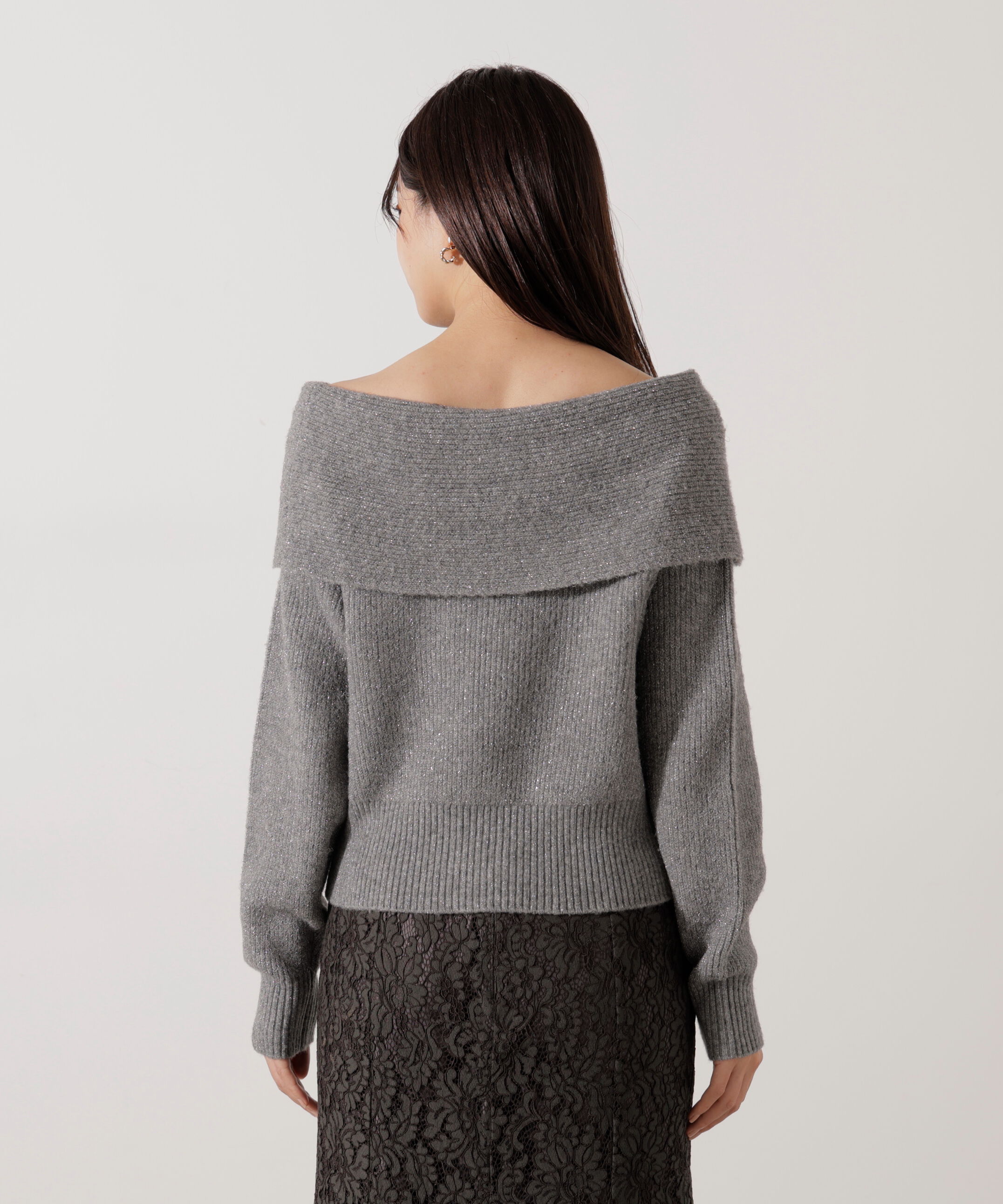 PROPORTION BODY DRESSING「ラメ入りオフショルニット」|ニット・セーター|