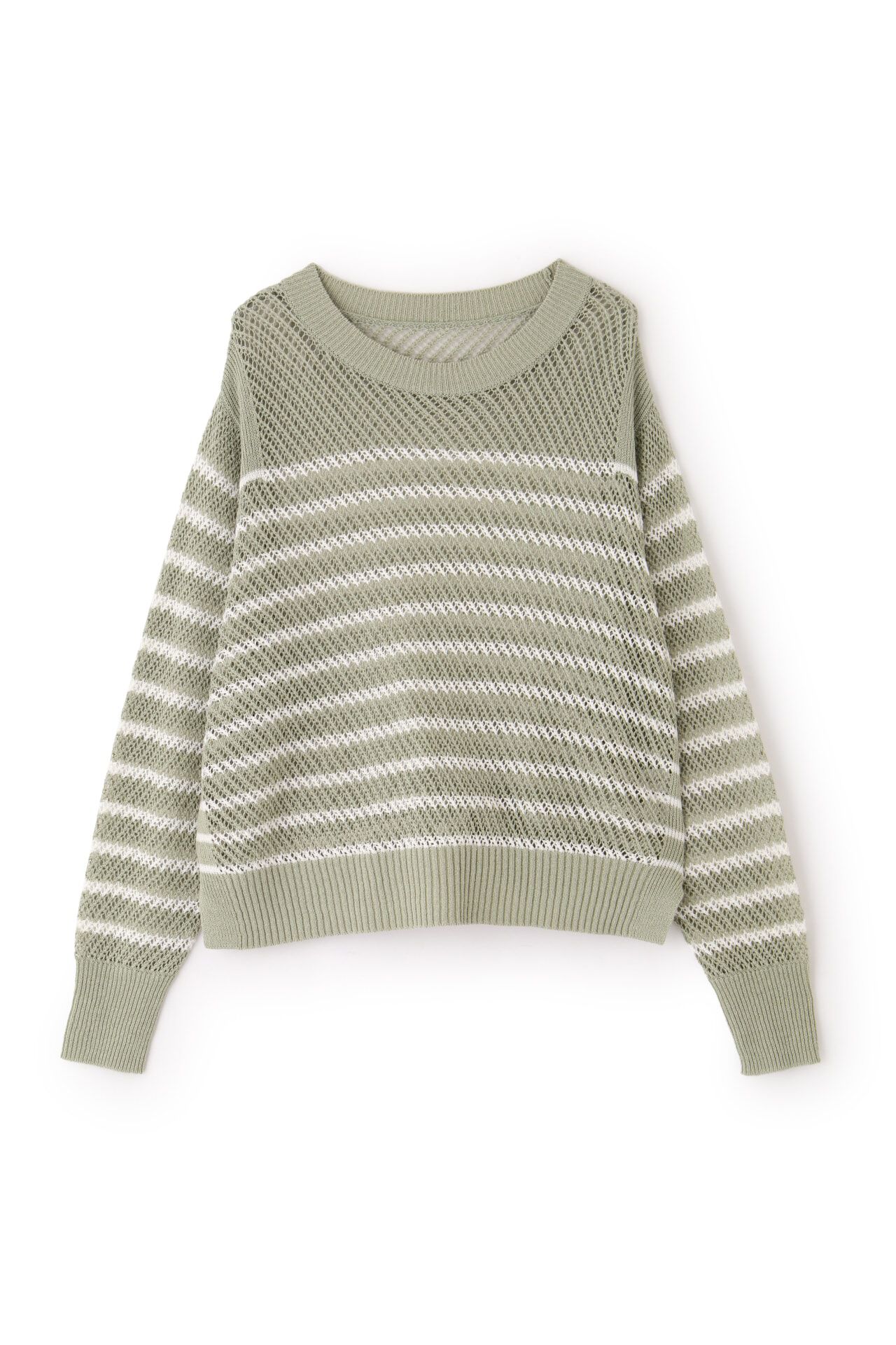  「◆メッシュボーダーニット」|ニット・セーター|