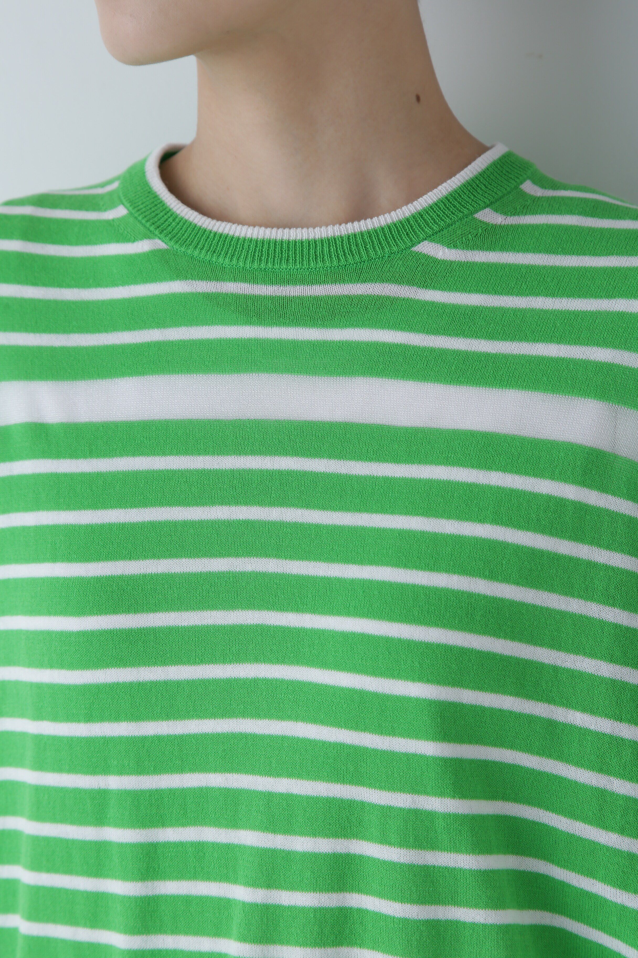  「◆シアーボーダーニット」|ニット・セーター|