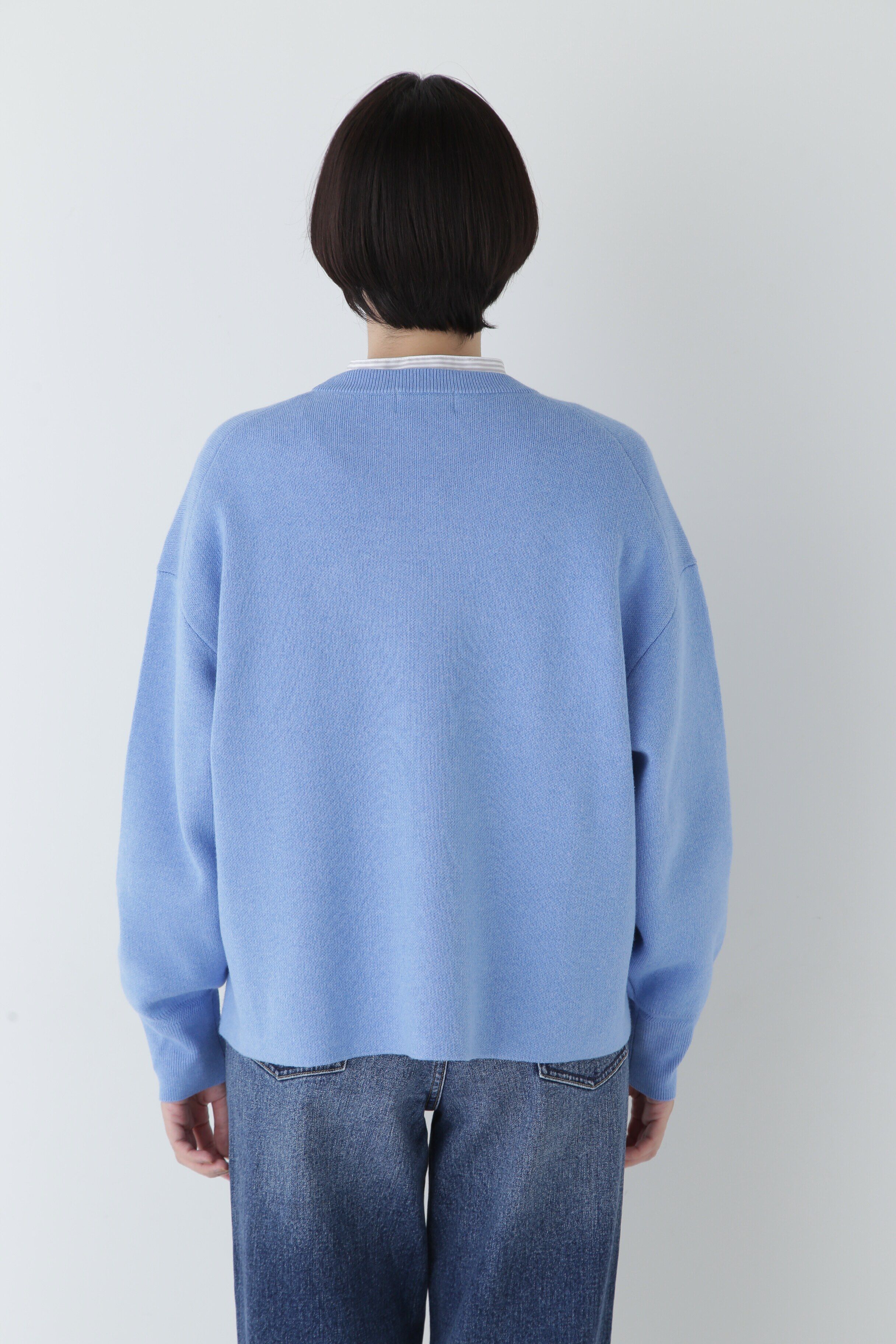  「◆【ウォッシャブル】コットンカシミヤジャカードプルオーバー」|ニット・セーター|