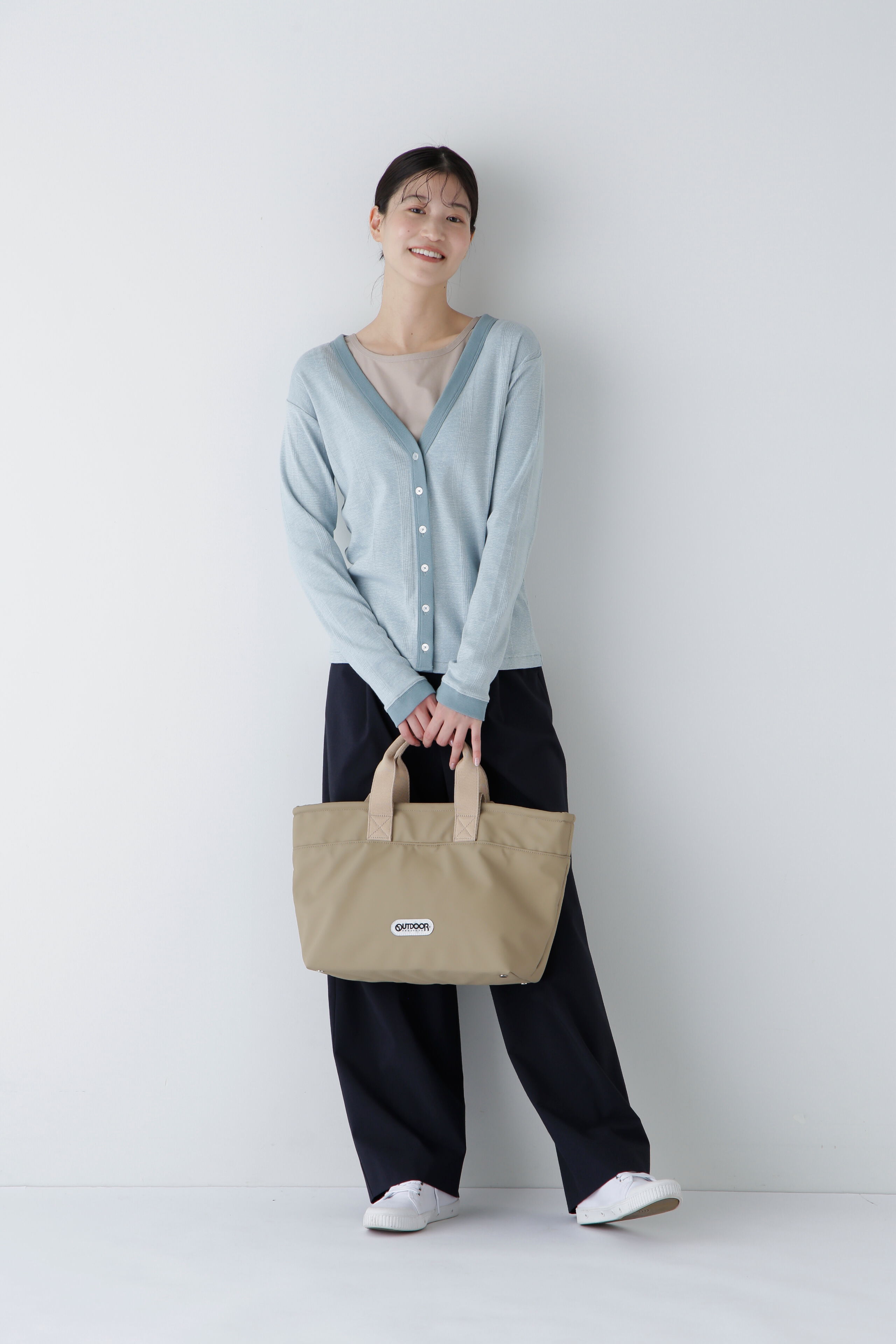  「◆パネルリブＶネックカーディガン」|Tシャツ・カットソー|