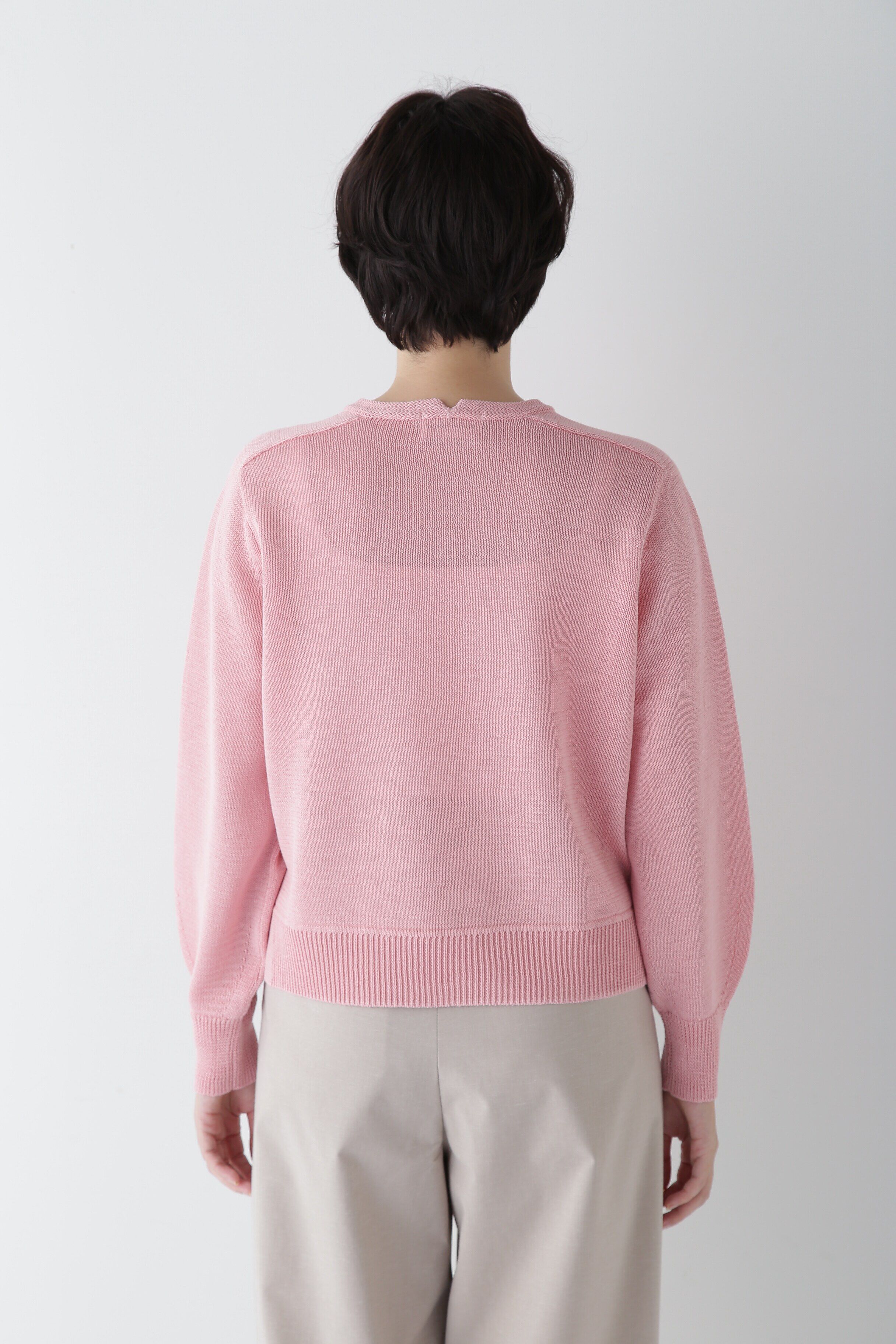  「◆【ウォッシャブル】ミドルゲージギマポケット付プルオーバー」|ニット・セーター|