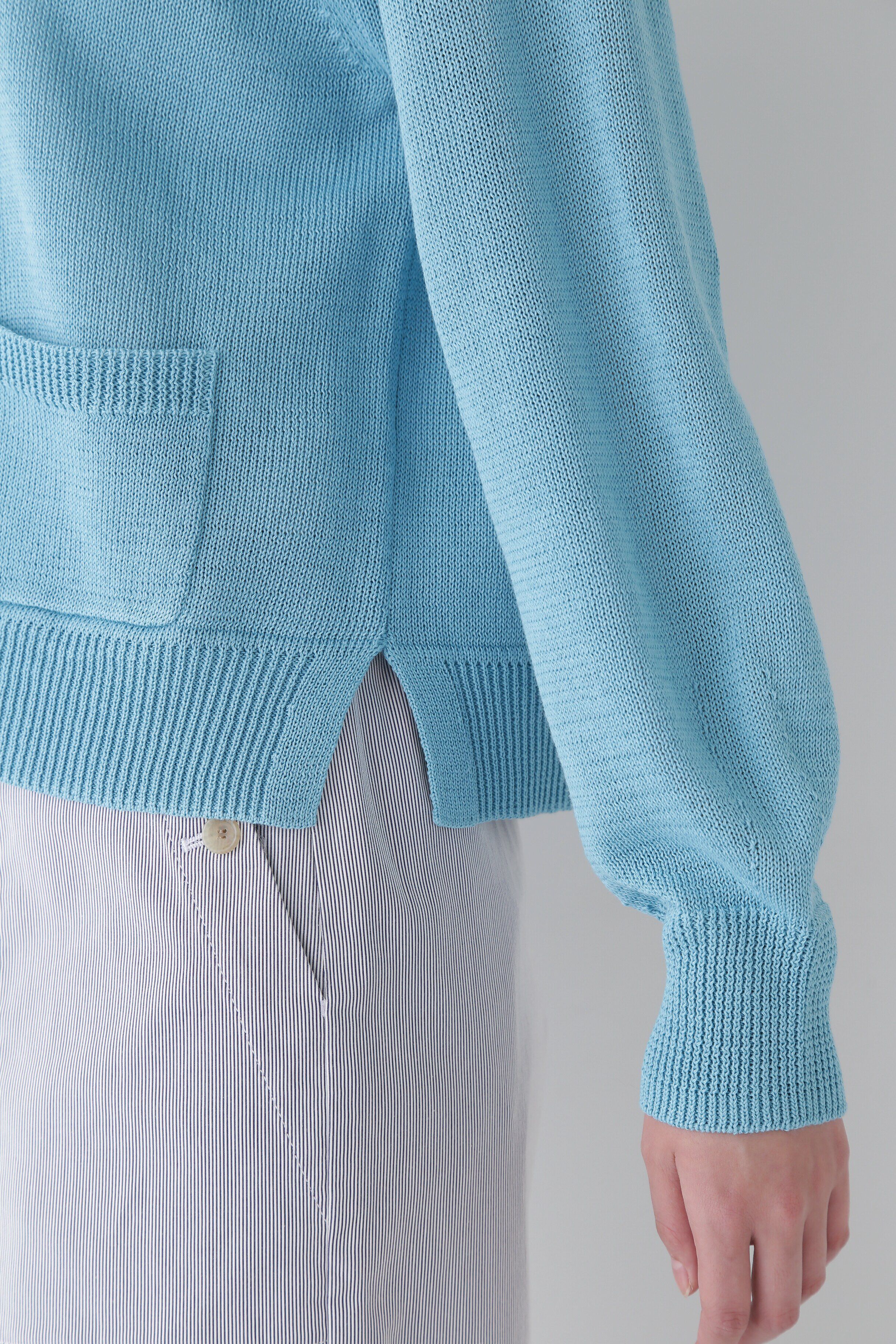  「◆【ウォッシャブル】ミドルゲージギマポケット付プルオーバー」|ニット・セーター|