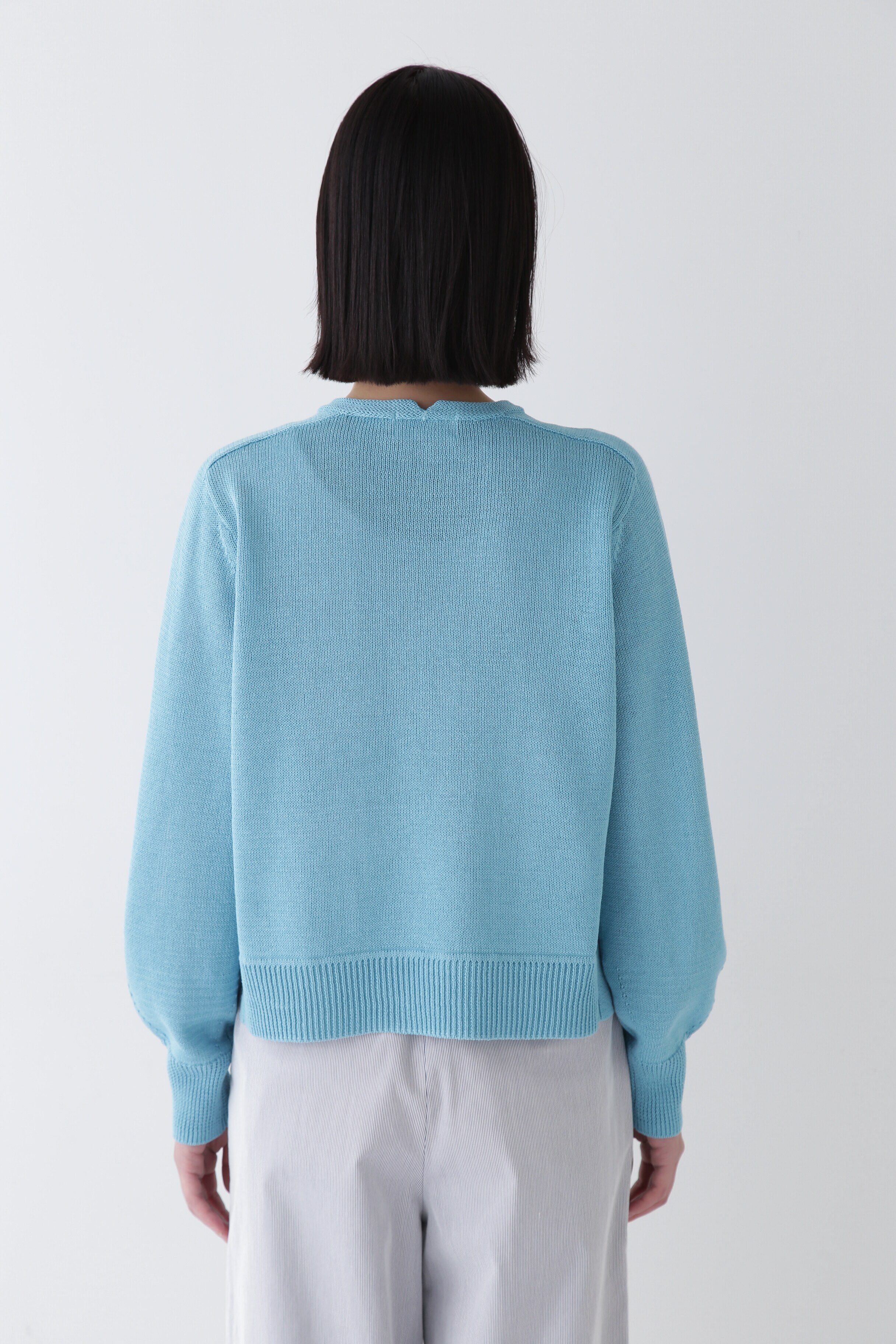  「◆【ウォッシャブル】ミドルゲージギマポケット付プルオーバー」|ニット・セーター|