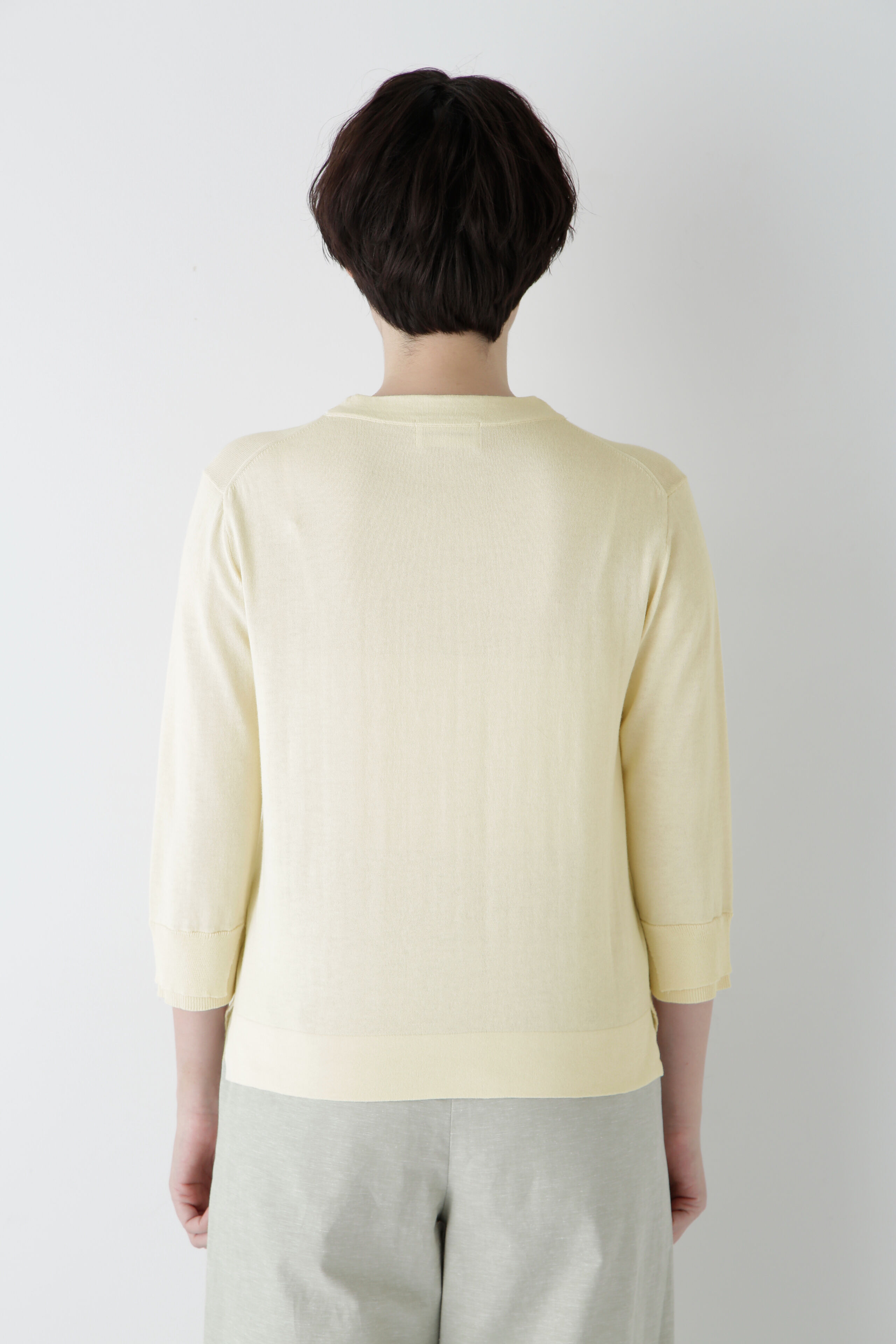  「◆【ウォッシャブル・UVカット】コットン混モックネックプルオーバー」|ニット・セーター|