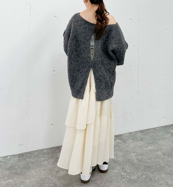 archives「マットサテンシャーリングティアードスカート」|スカート|