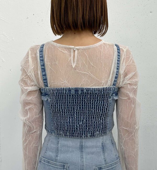 archives「Ｆボタンデニムビスチェ」|シャツ・ブラウス|