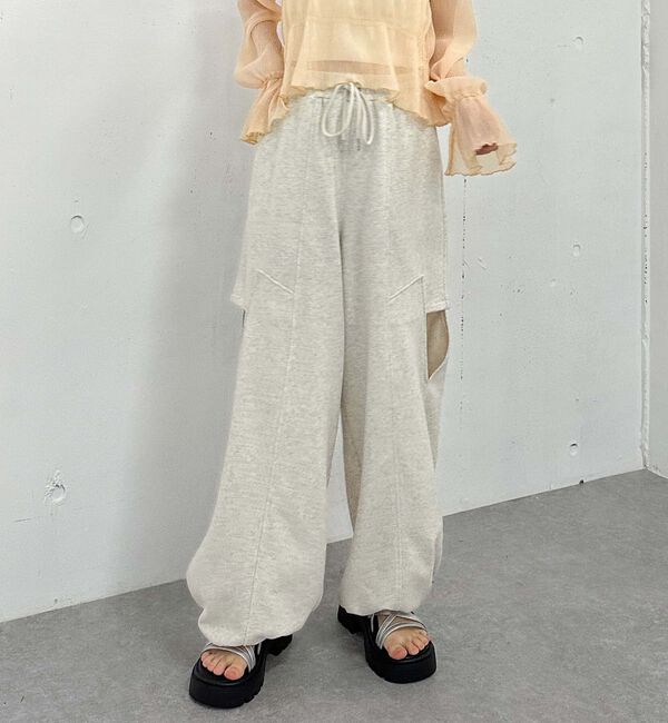 archives「サイドカットアウトスウェットパンツ」|その他|