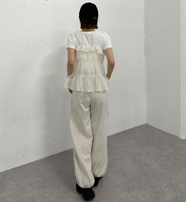 archives「ラッフルフリルキャミ&times;テレコＴｅｅＳＥＴ」|カーディガン|