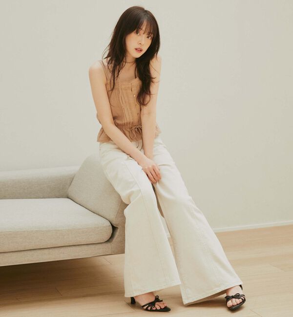 archives「&rsquo;クロスベルトカラーワイドデニム&rsquo;」|デニム|