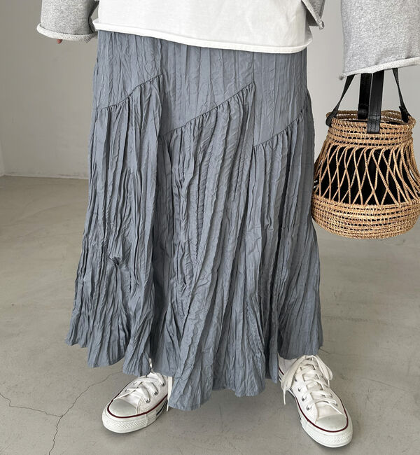 Doux archives「ワッシャーフレアスカート」|スカート|