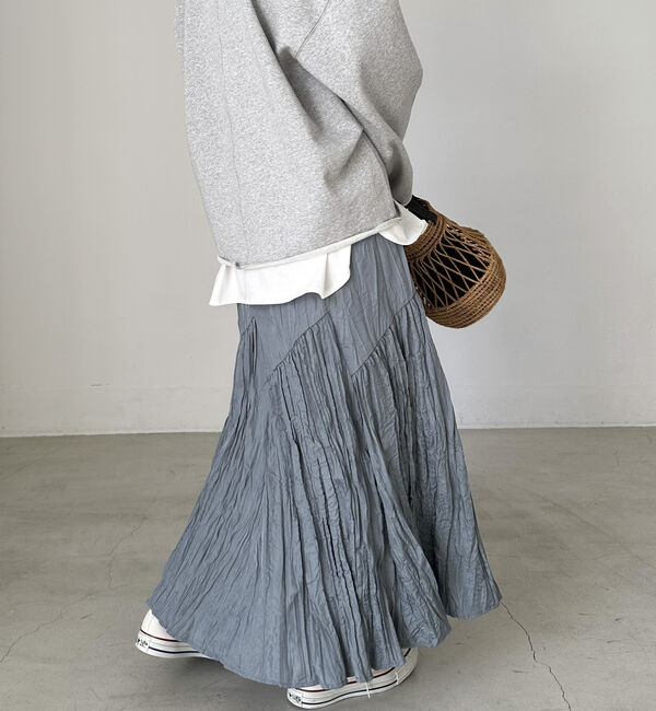 Doux archives「ワッシャーフレアスカート」|スカート|