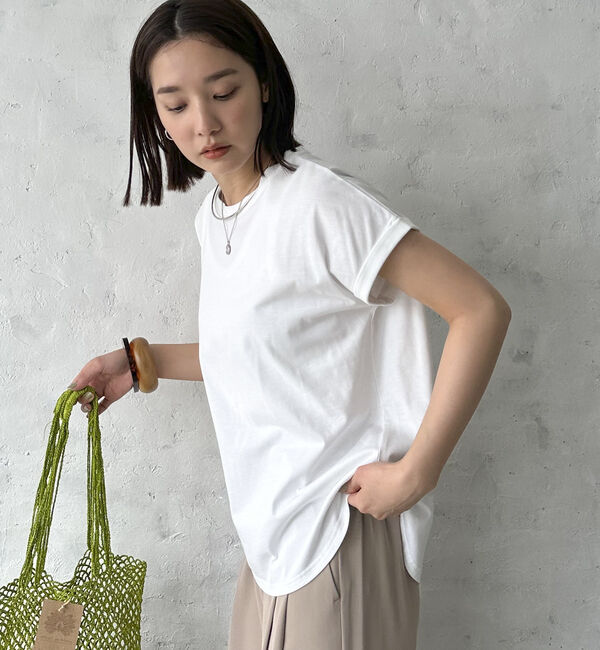 Doux archives「袖折り返しＴシャツ」|Tシャツ・カットソー|