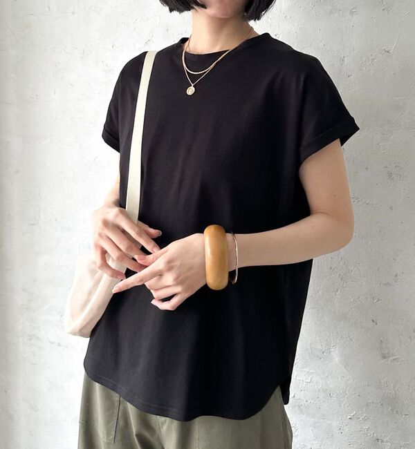 Doux archives「袖折り返しＴシャツ」|Tシャツ・カットソー|