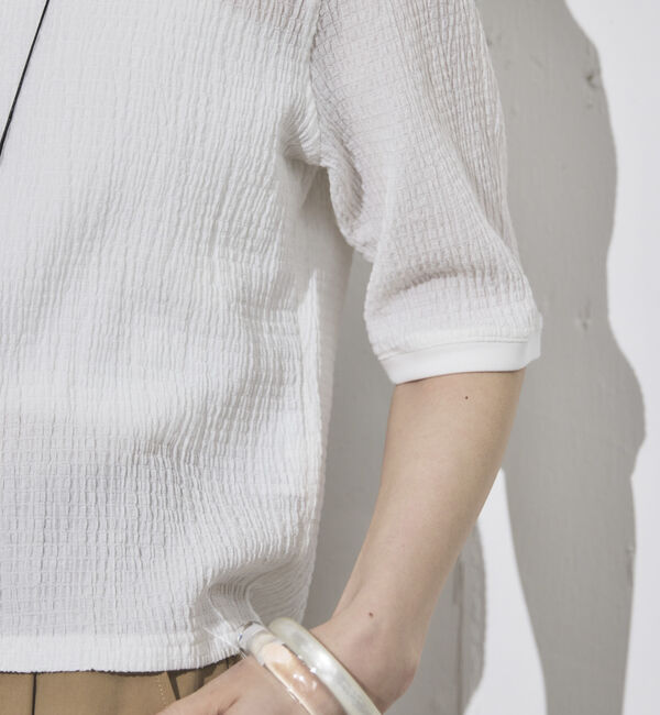 Doux archives「リンガーＴ風サッカートップス」|Tシャツ・カットソー|