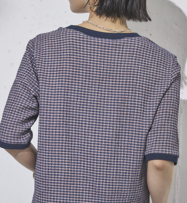 Doux archives「リンガーＴ風サッカートップス」|Tシャツ・カットソー|