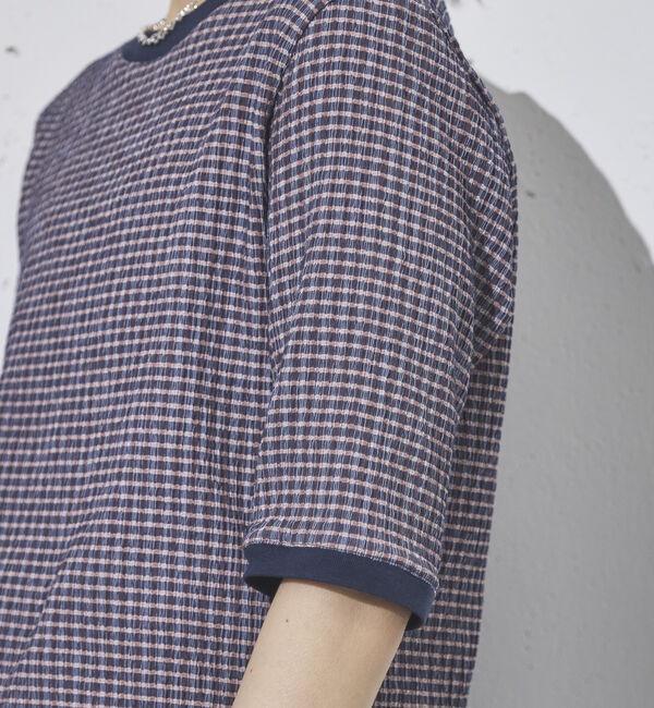 Doux archives「リンガーＴ風サッカートップス」|Tシャツ・カットソー|