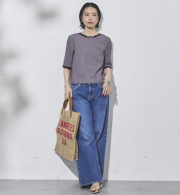 Doux archives「リンガーＴ風サッカートップス」|Tシャツ・カットソー|