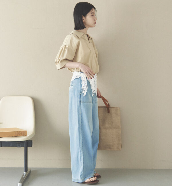 Doux archives「ビッグカラースキッパーブラウス」|シャツ・ブラウス|